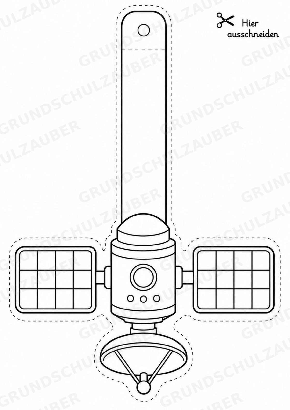Universum – Fensterdeko – Basteln – Ausmalbild – Ausschneiden – 15 Vorlagen – Materialseite 9