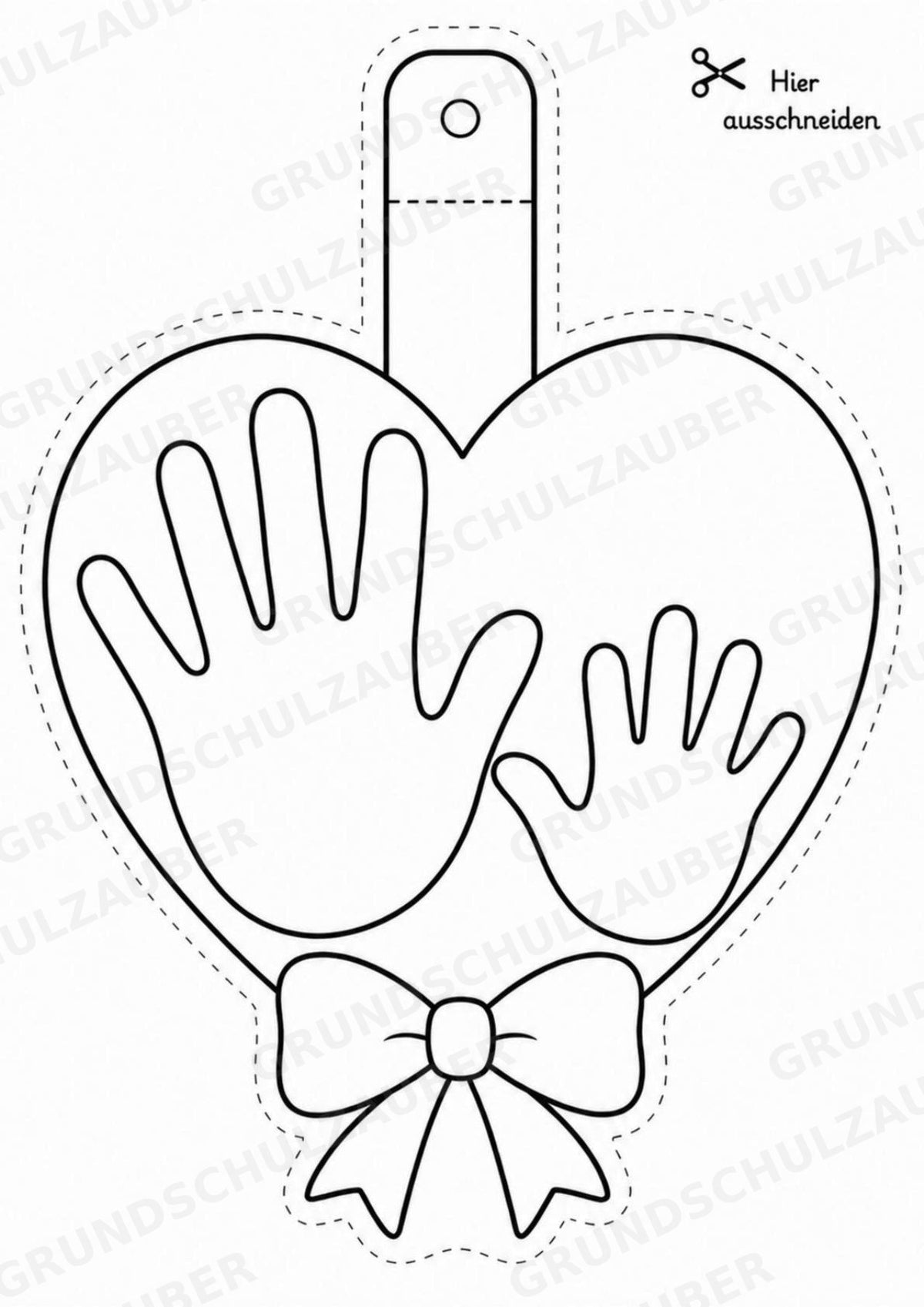 Vatertag – Fensterdeko – Basteln – Ausmalbild – Ausschneiden – 15 Vorlagen – Materialseite 6