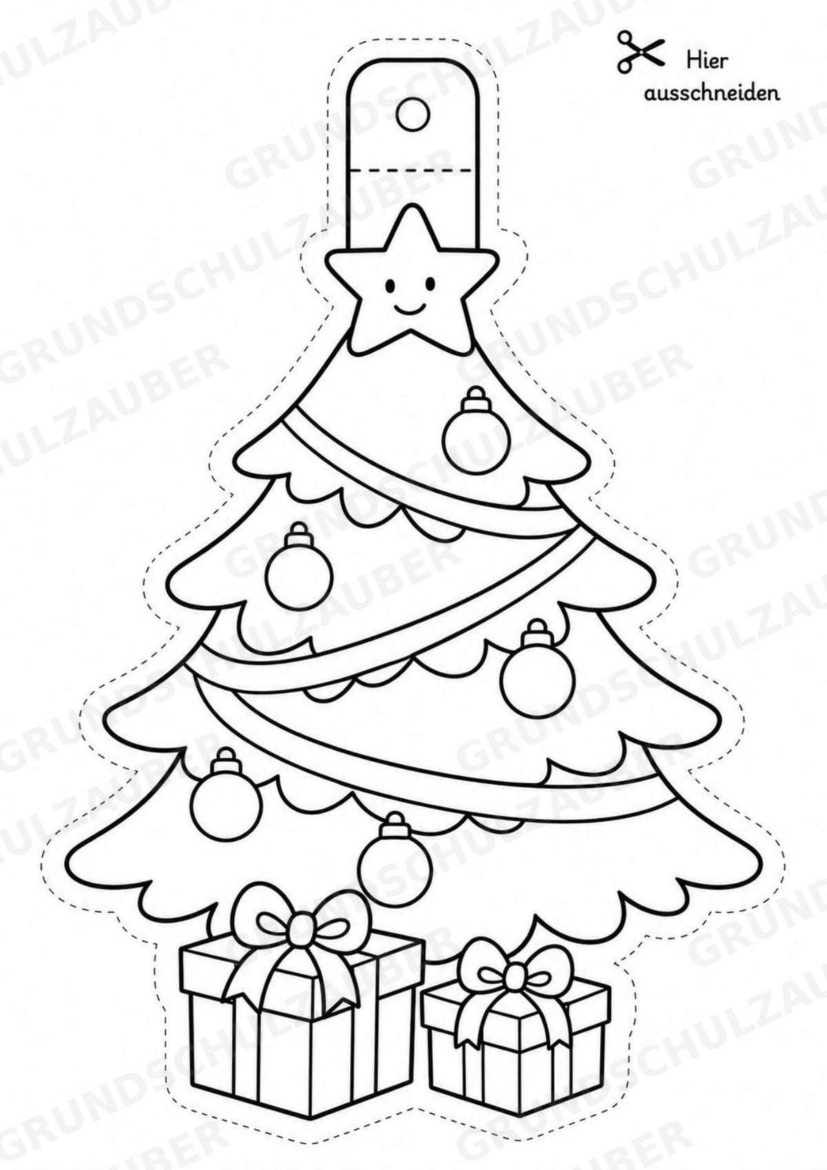Weihnachten – Fensterdeko – Basteln – Ausmalbild – Ausschneiden – 15 Vorlagen – Materialseite 2