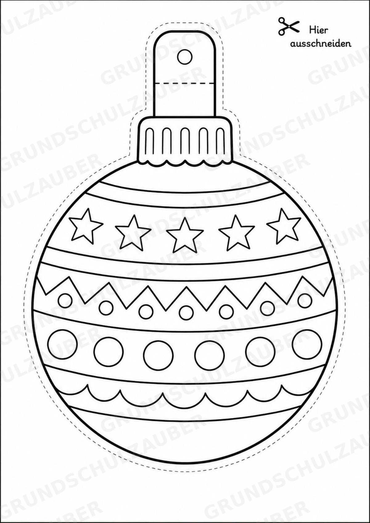 Weihnachten – Fensterdeko – Basteln – Ausmalbild – Ausschneiden – 15 Vorlagen – Materialseite 11