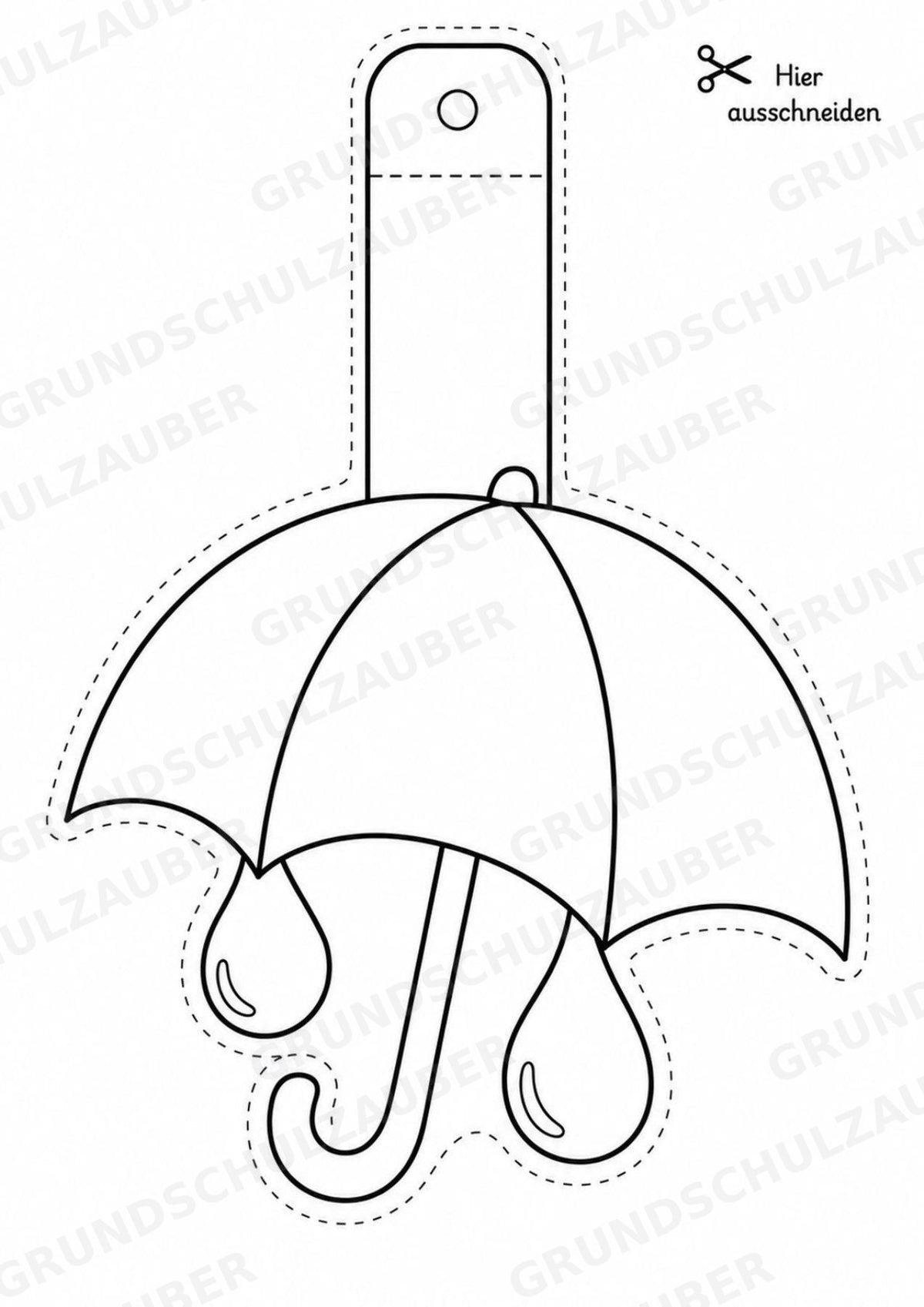 Wetter – Fensterdeko – Basteln – Ausmalbild – Ausschneiden – 15 Vorlagen – Materialseite 9