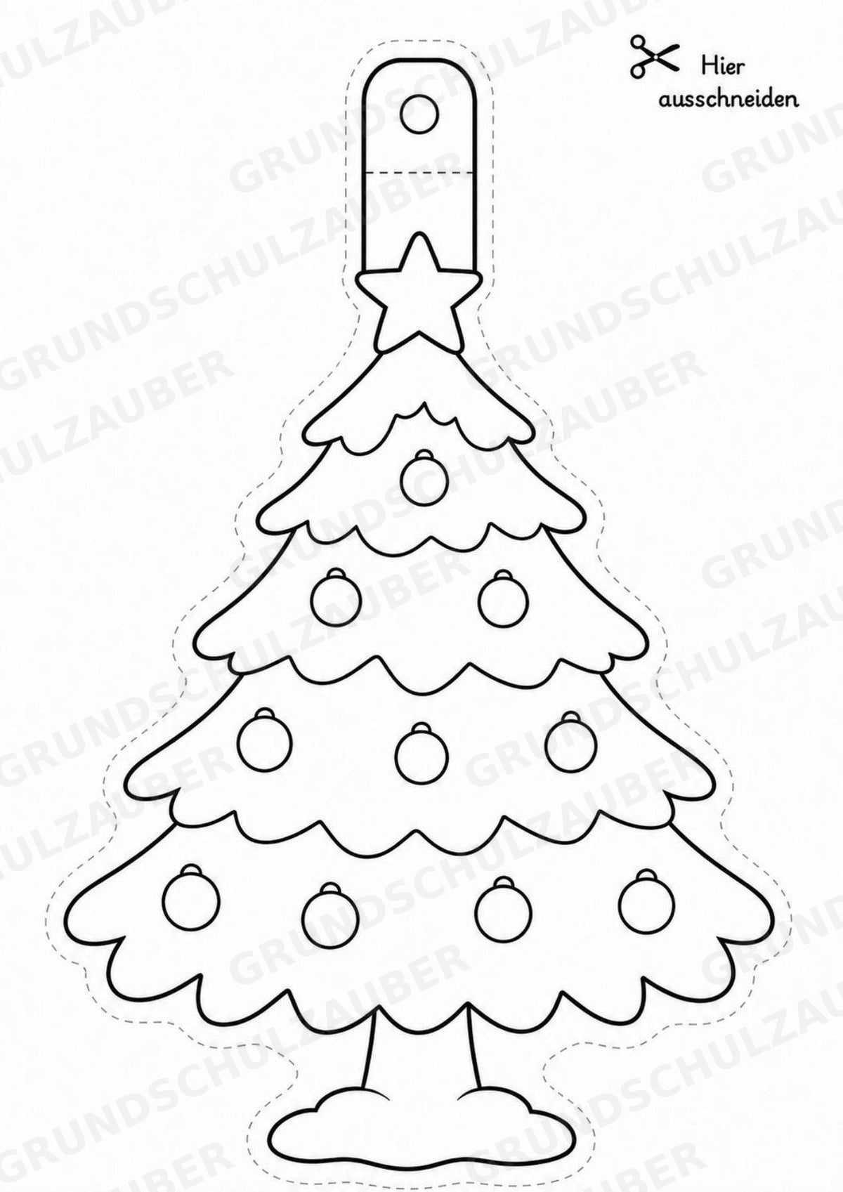 Winter – Fensterdeko – Basteln – Ausmalbild – Ausschneiden – 15 Vorlagen – Materialseite 12