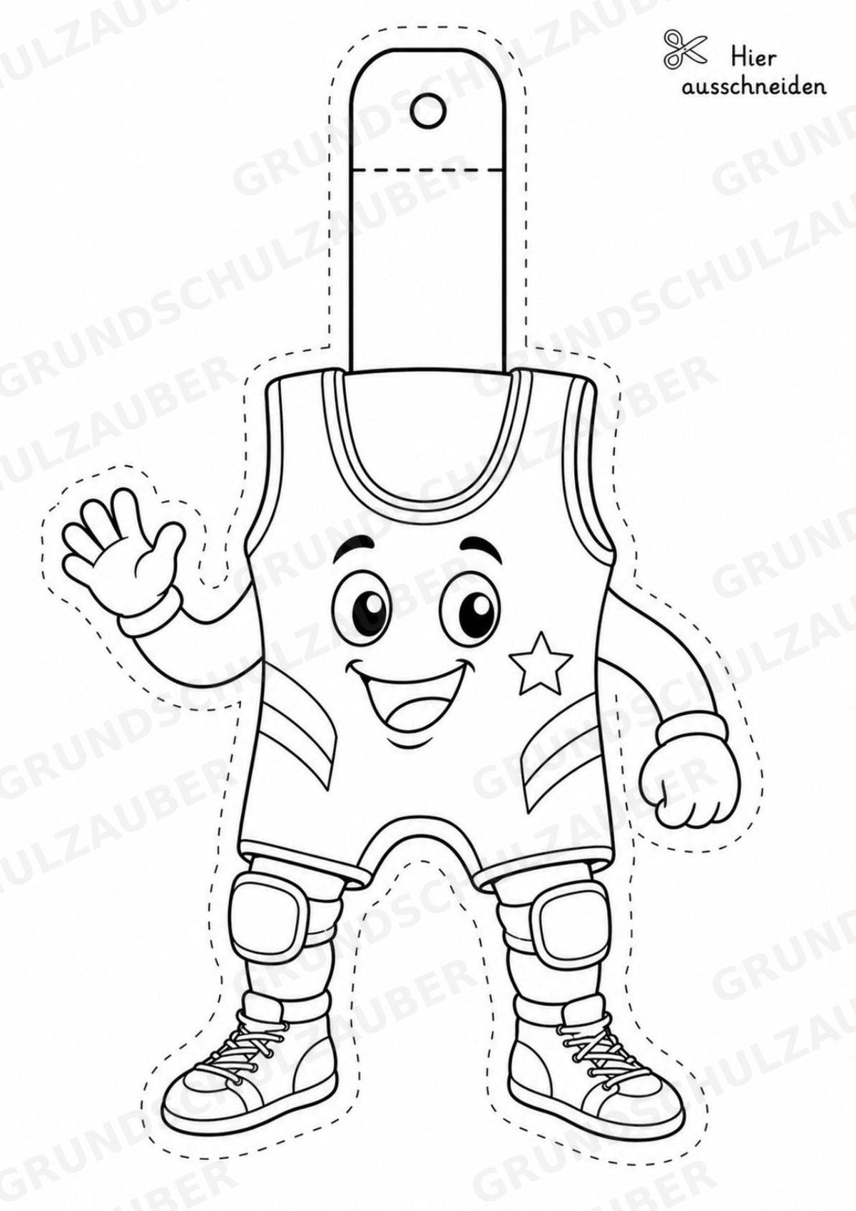 Wrestling – Fensterdeko – Basteln – Ausmalbild – Ausschneiden – 15 Vorlagen – Materialseite 9