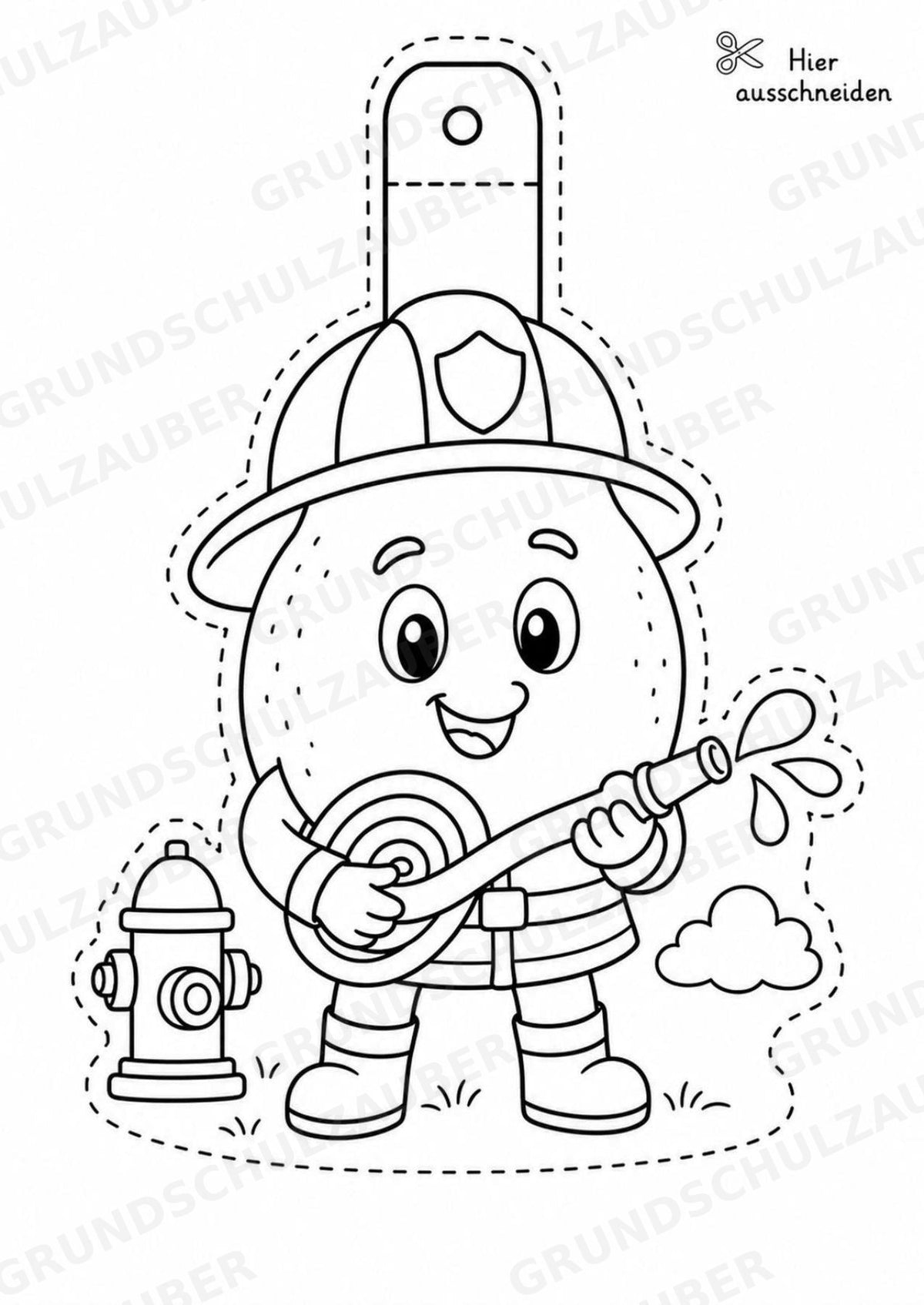 Zitrone – Fensterdeko – Basteln – Ausmalbild – Ausschneiden – 15 Vorlagen – Materialseite 6
