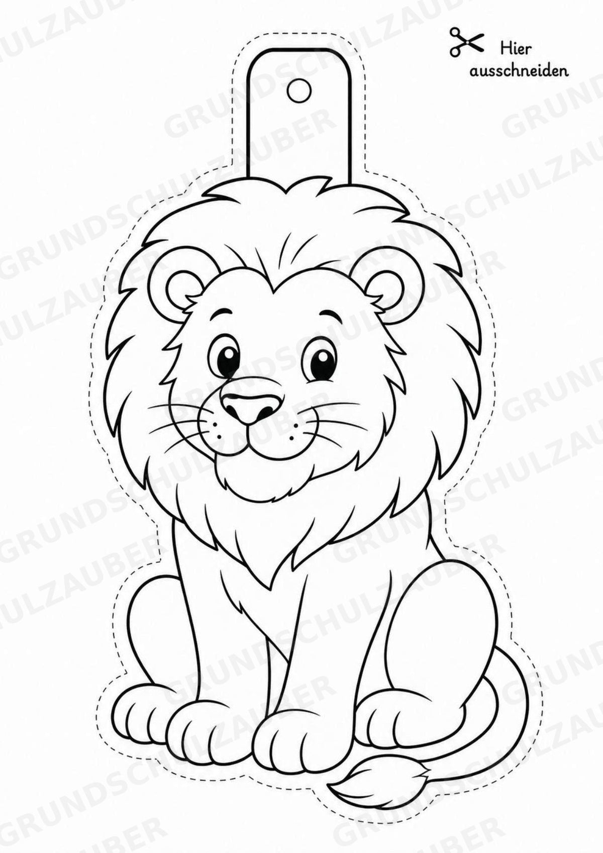 Zootiere – Fensterdeko – Basteln – Ausmalbild – Ausschneiden – 15 Vorlagen – Materialseite 2