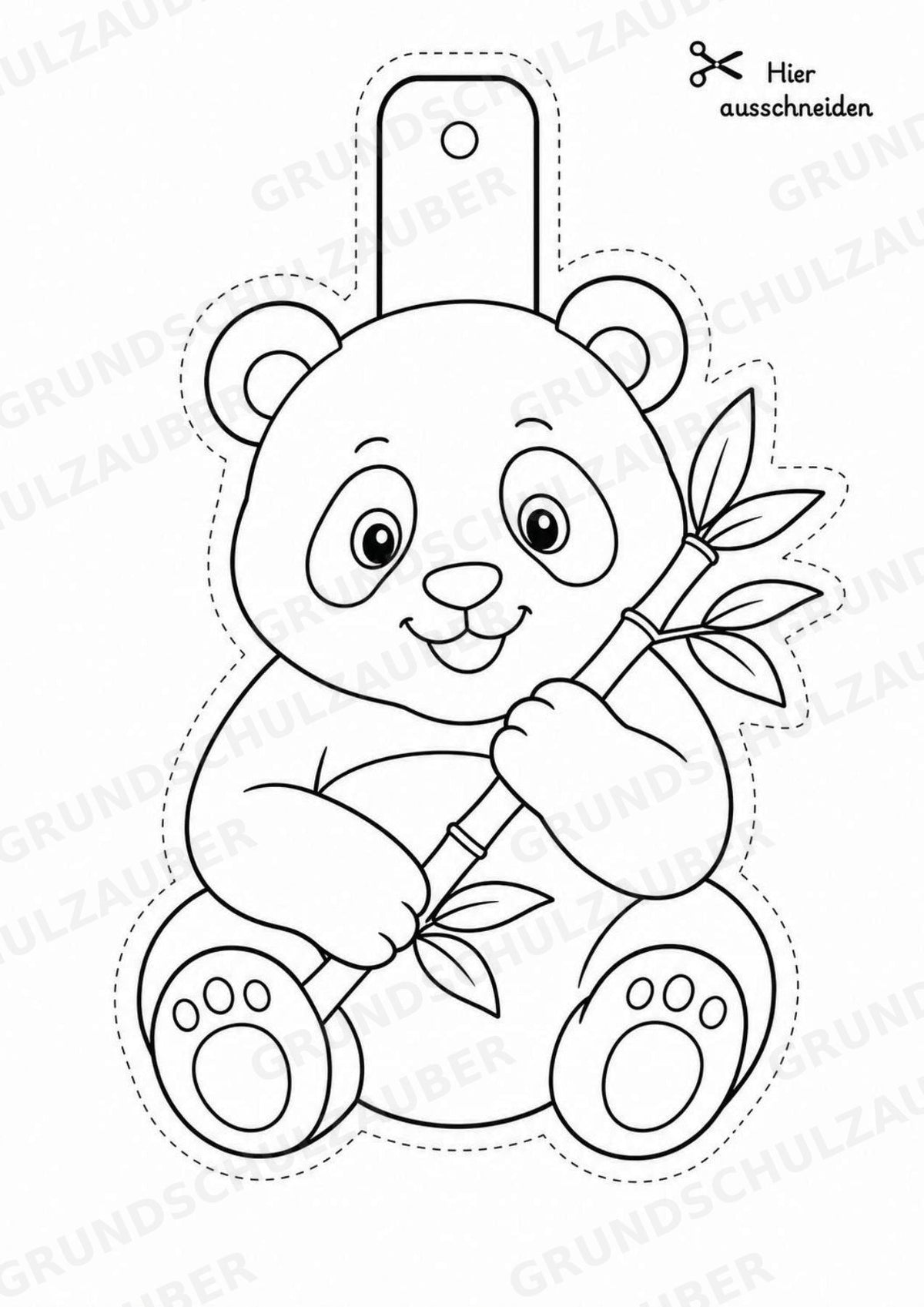 Zootiere – Fensterdeko – Basteln – Ausmalbild – Ausschneiden – 15 Vorlagen – Materialseite 6