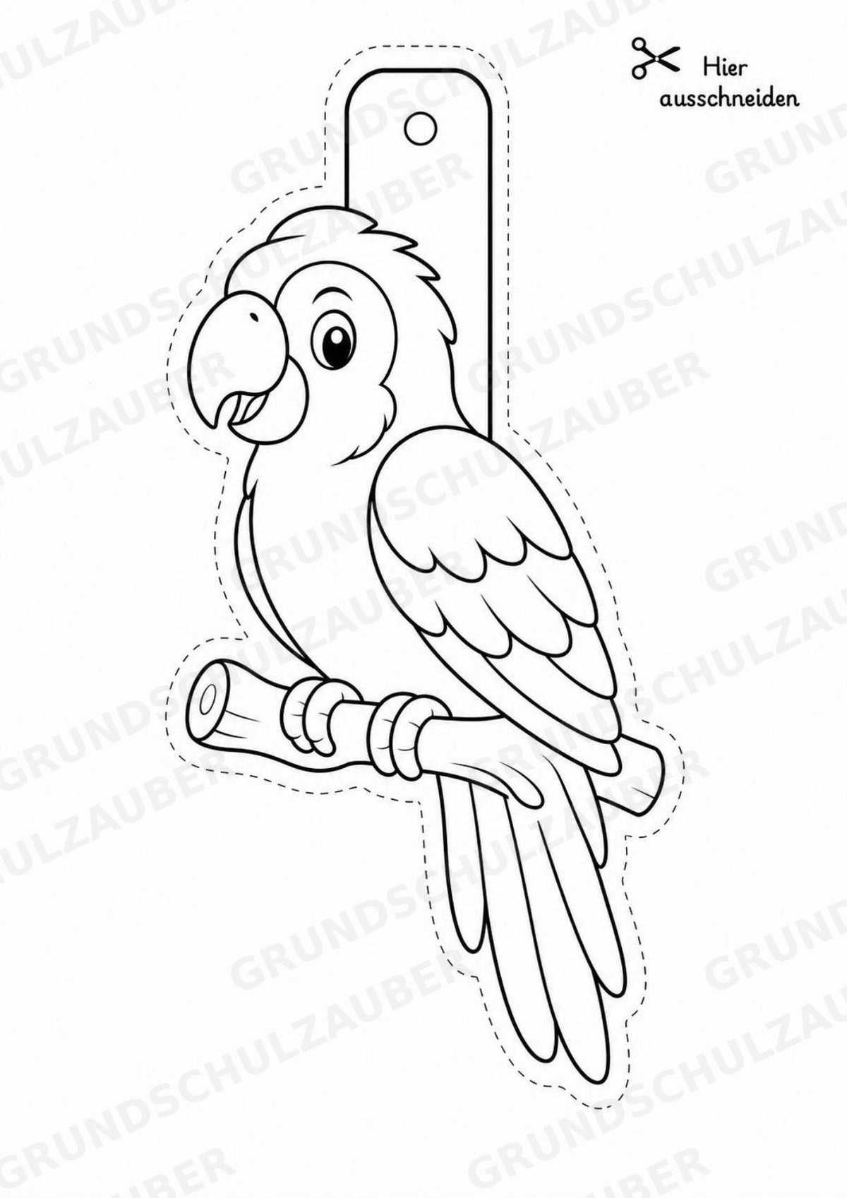 Zootiere – Fensterdeko – Basteln – Ausmalbild – Ausschneiden – 15 Vorlagen – Materialseite 16