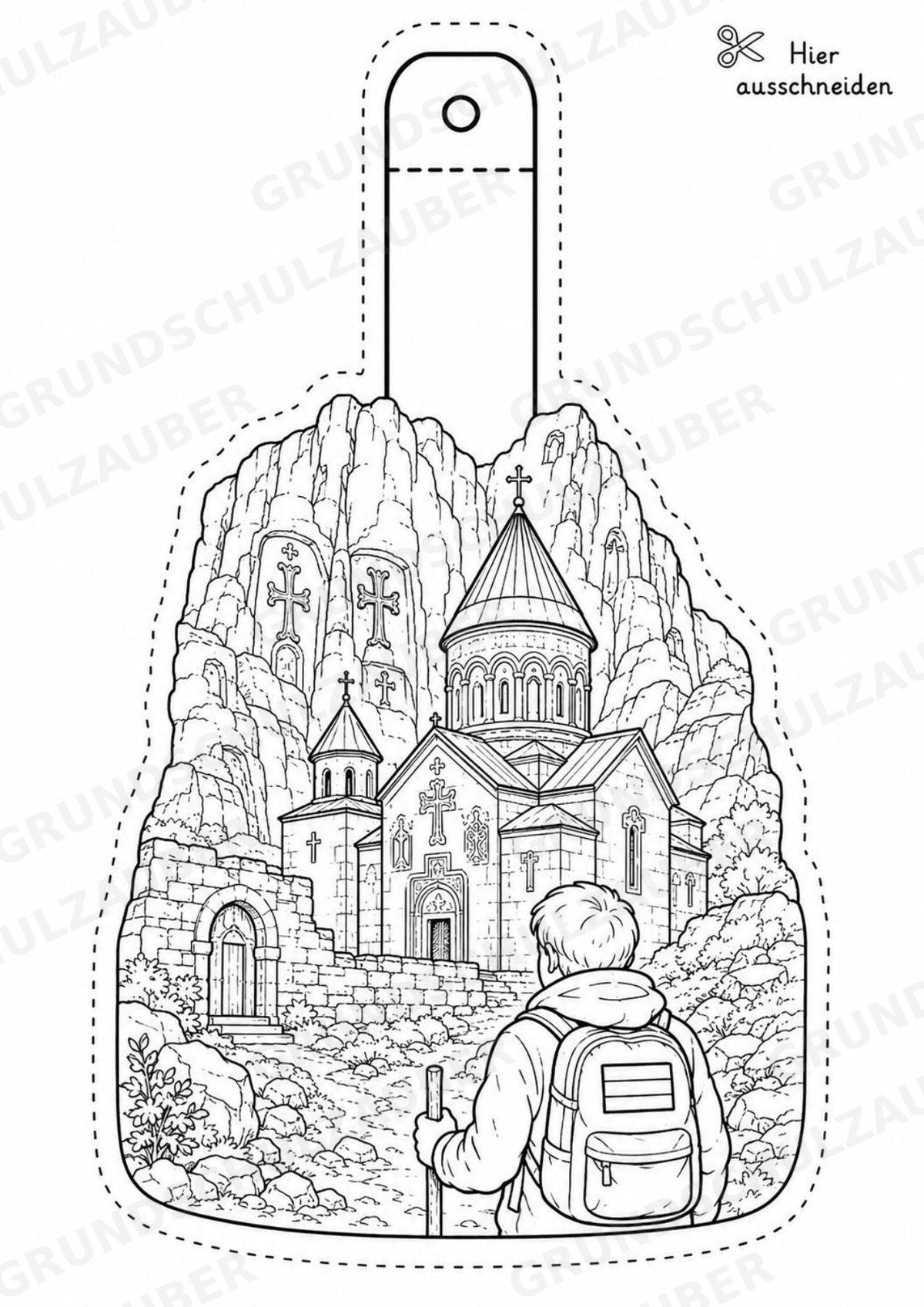 Armenien – Fensterdeko – Basteln – Ausmalbild – Ausschneiden – 15 Vorlagen – Materialseite 4
