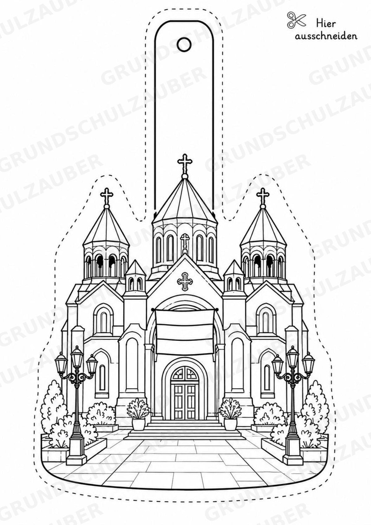 Armenien – Fensterdeko – Basteln – Ausmalbild – Ausschneiden – 15 Vorlagen – Materialseite 6