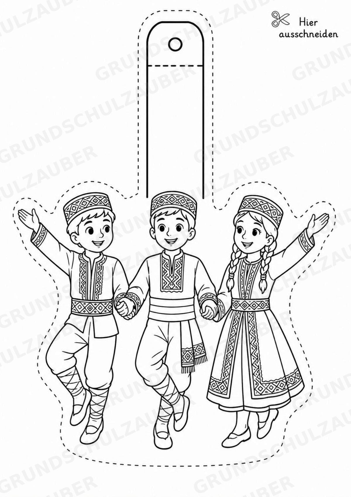 Armenien – Fensterdeko – Basteln – Ausmalbild – Ausschneiden – 15 Vorlagen – Materialseite 14