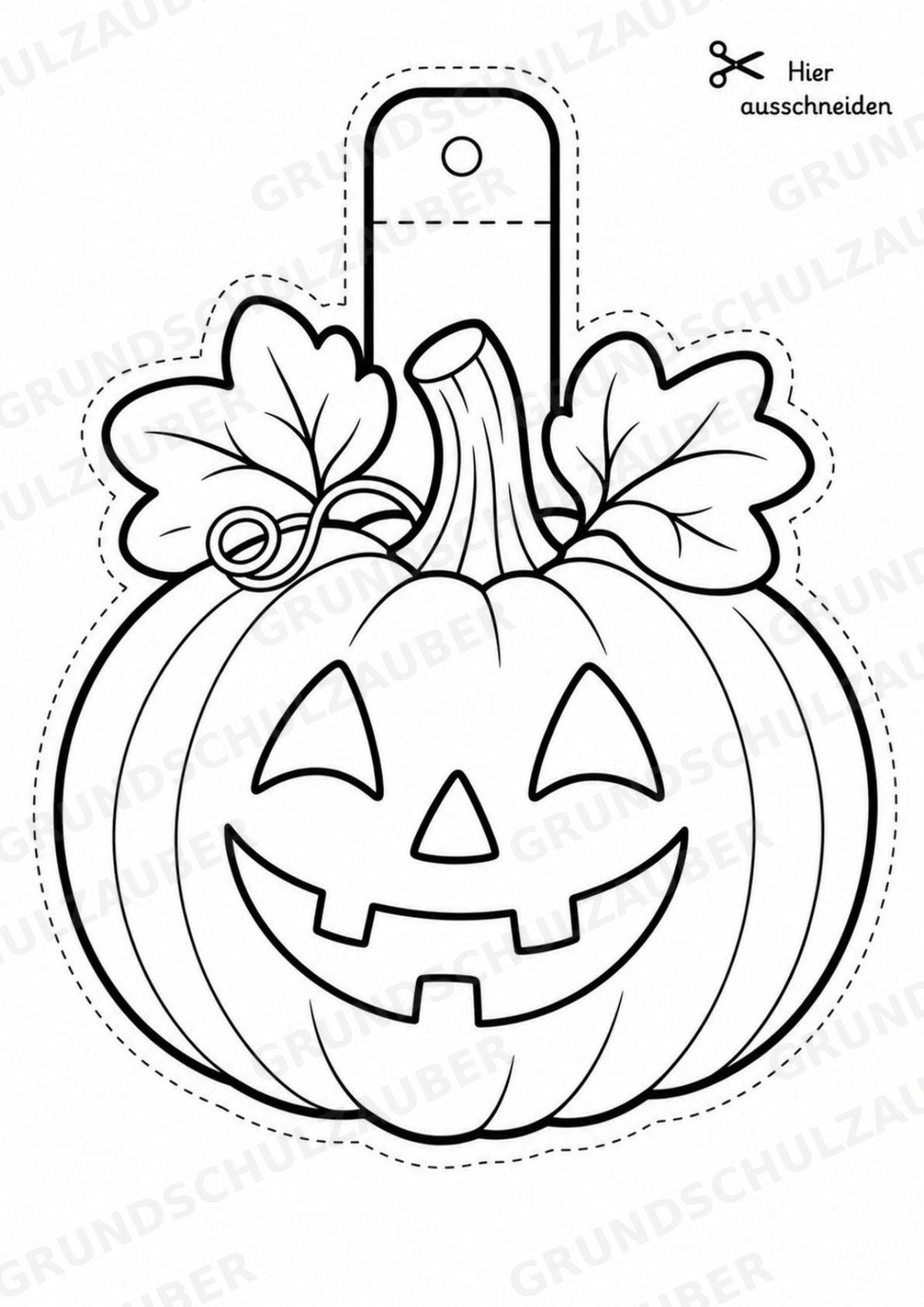Halloween – Fensterdeko – Basteln – Ausmalbild – Ausschneiden – 15 Vorlagen – Materialseite 2