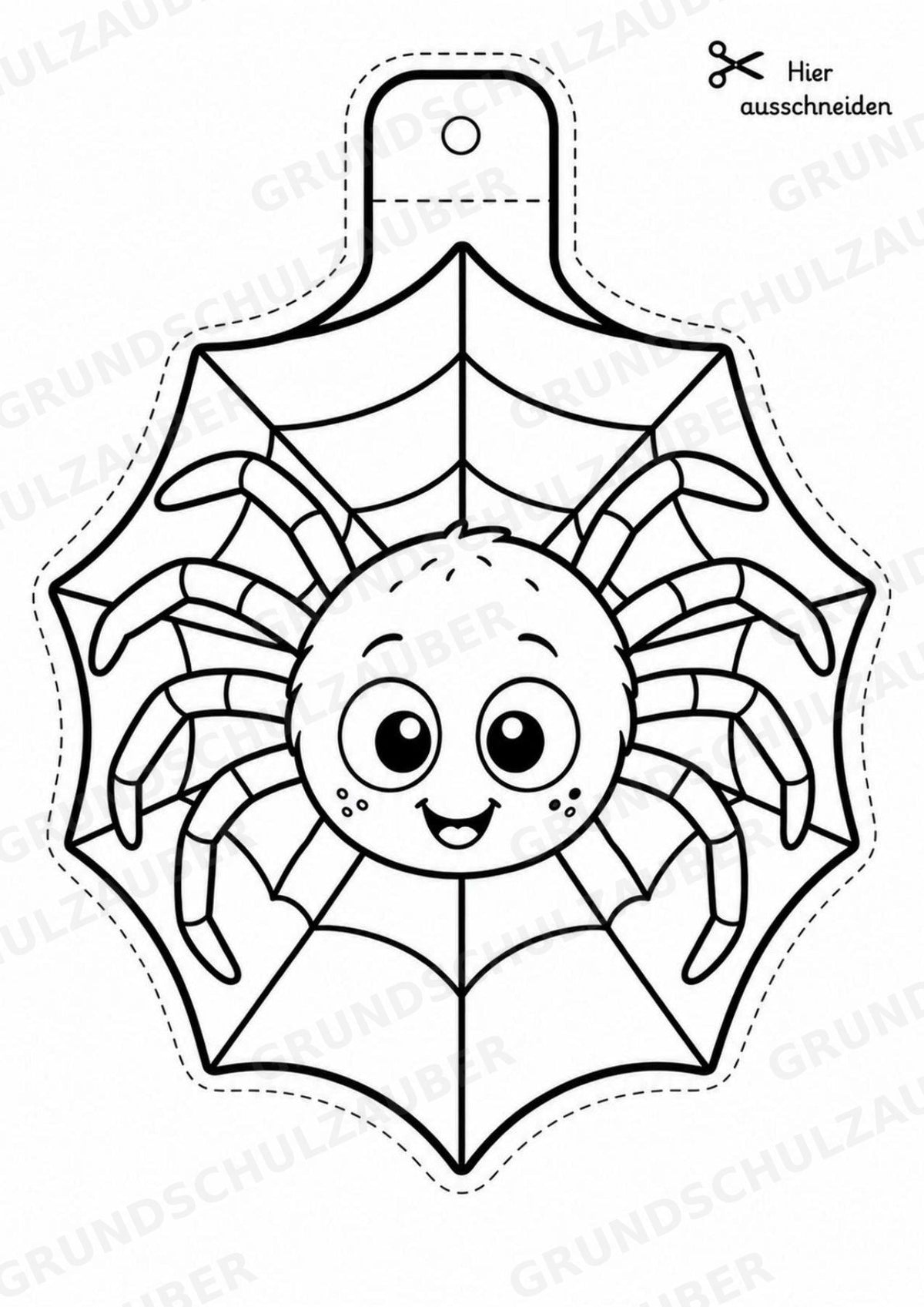 Halloween – Fensterdeko – Basteln – Ausmalbild – Ausschneiden – 15 Vorlagen – Materialseite 10