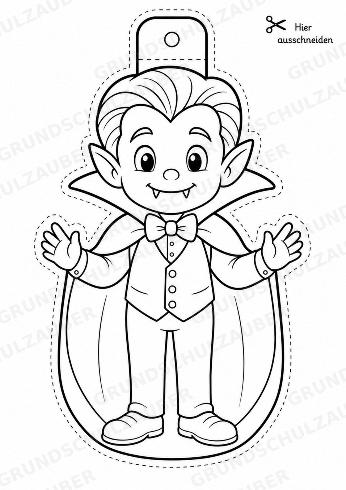 Halloween – Fensterdeko – Basteln – Ausmalbild – Ausschneiden – 15 Vorlagen – Materialseite 13