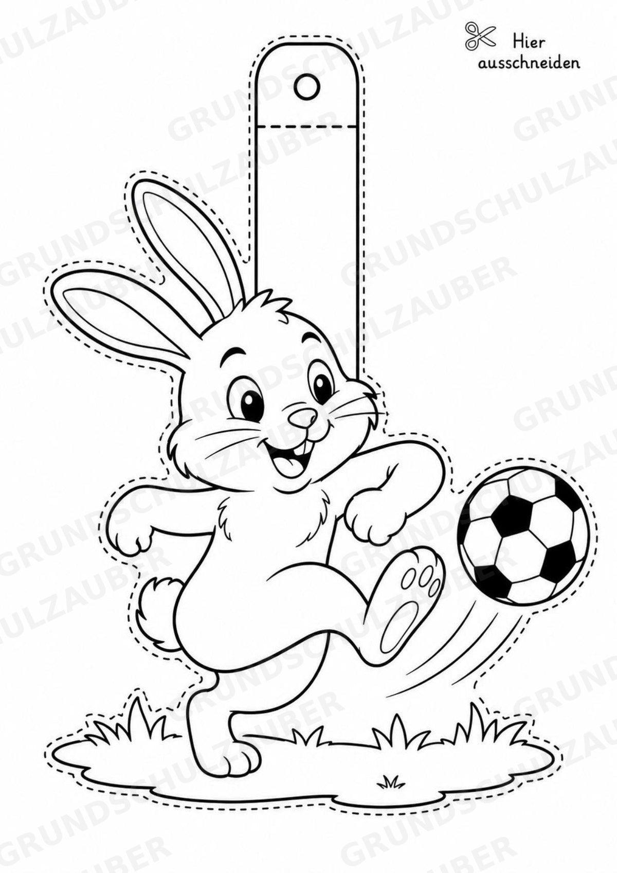Hase – Fensterdeko – Basteln – Ausmalbild – Ausschneiden – 15 Vorlagen – Materialseite 11