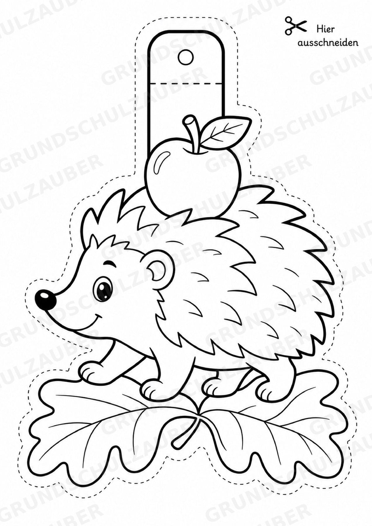 Herbst – Fensterdeko – Basteln – Ausmalbild – Ausschneiden – 15 Vorlagen – Materialseite 4