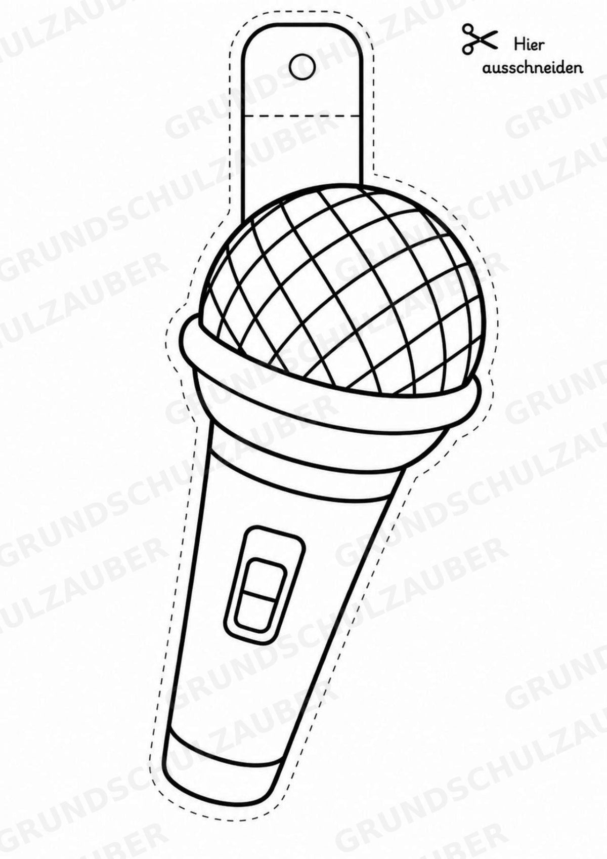 Hip Hop – Fensterdeko – Basteln – Ausmalbild – Ausschneiden – 15 Vorlagen – Materialseite 2