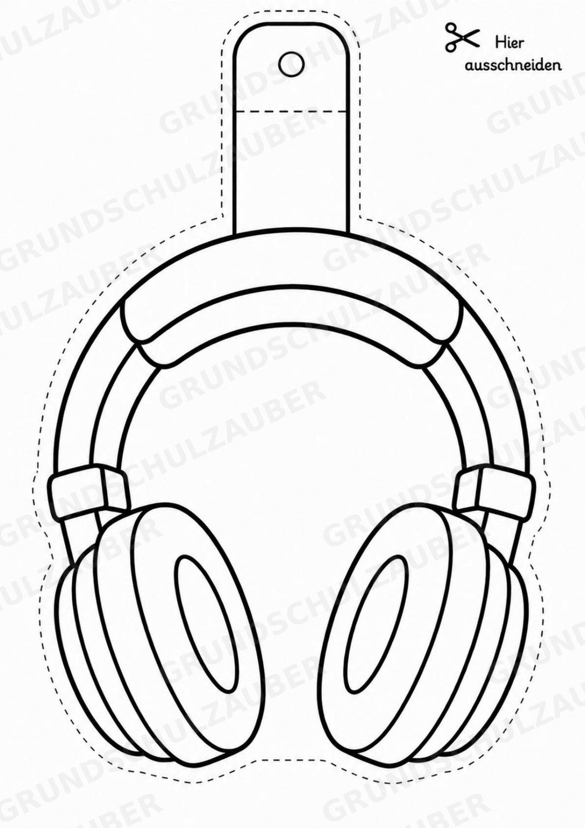 Hip Hop – Fensterdeko – Basteln – Ausmalbild – Ausschneiden – 15 Vorlagen – Materialseite 5