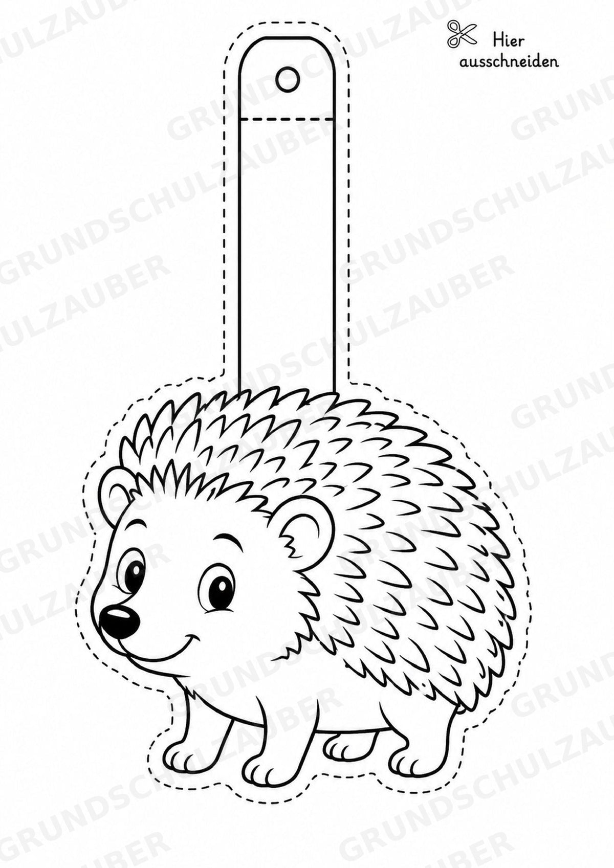 Igel – Fensterdeko – Basteln – Ausmalbild – Ausschneiden – 15 Vorlagen – Materialseite 2