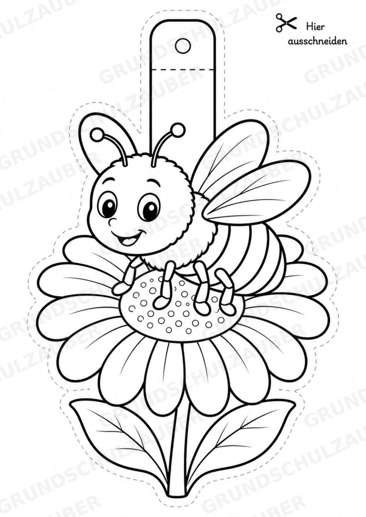 Insekten – Fensterdeko – Basteln – Ausmalbild – Ausschneiden – 15 Vorlagen – Materialseite 3