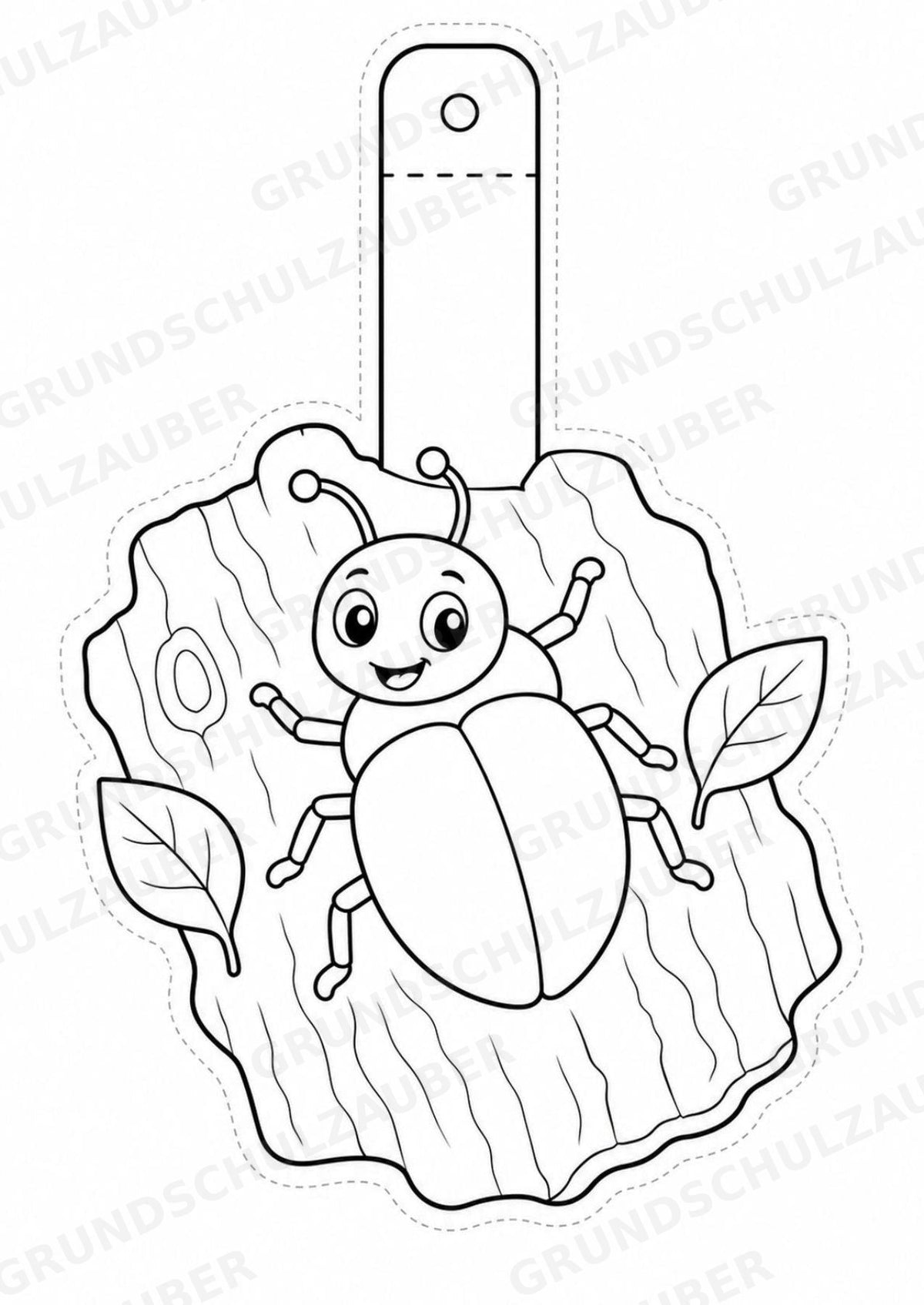 Insekten – Fensterdeko – Basteln – Ausmalbild – Ausschneiden – 15 Vorlagen – Materialseite 8
