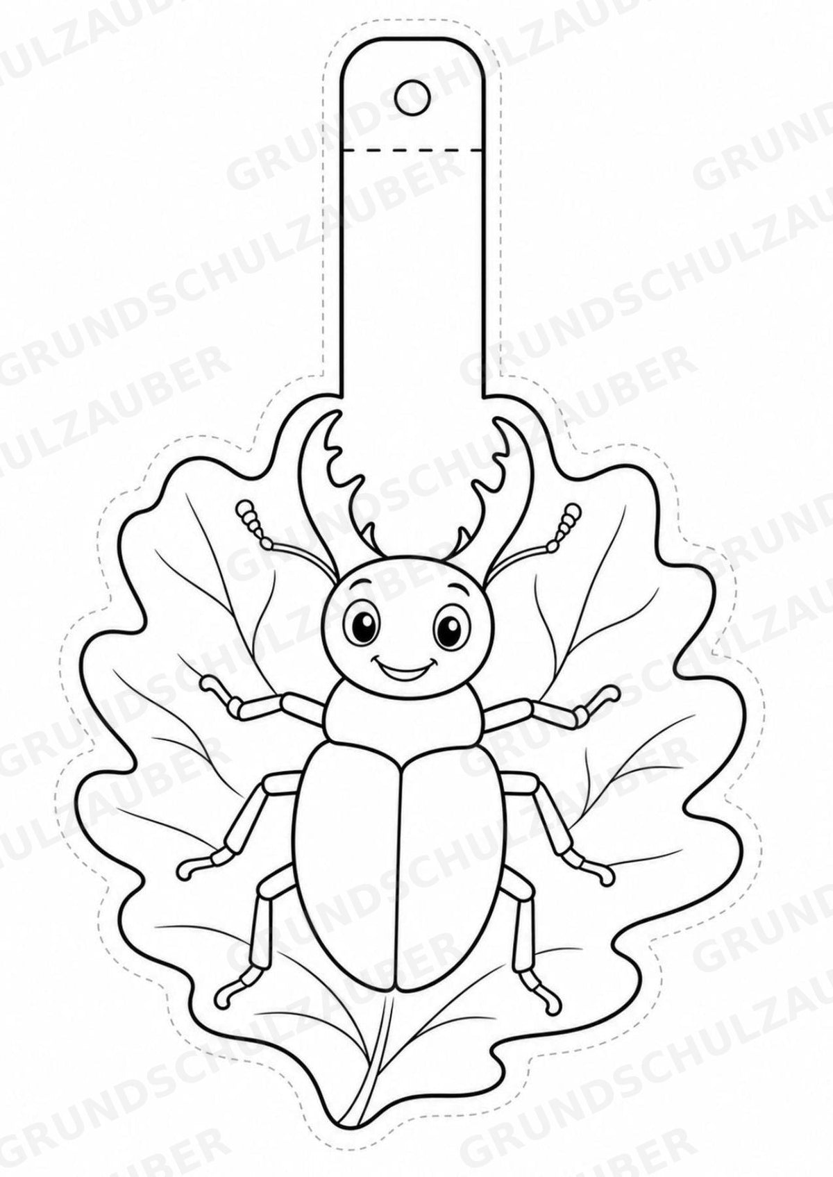 Insekten – Fensterdeko – Basteln – Ausmalbild – Ausschneiden – 15 Vorlagen – Materialseite 12
