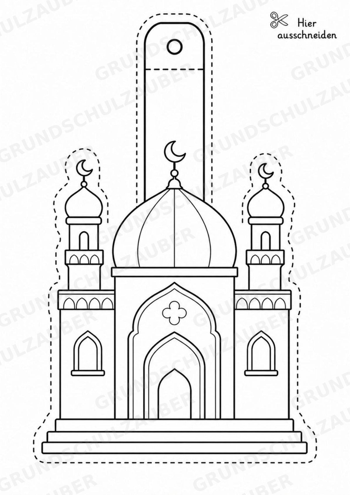 Islam – Fensterdeko – Basteln – Ausmalbild – Ausschneiden – 15 Vorlagen – Materialseite 2