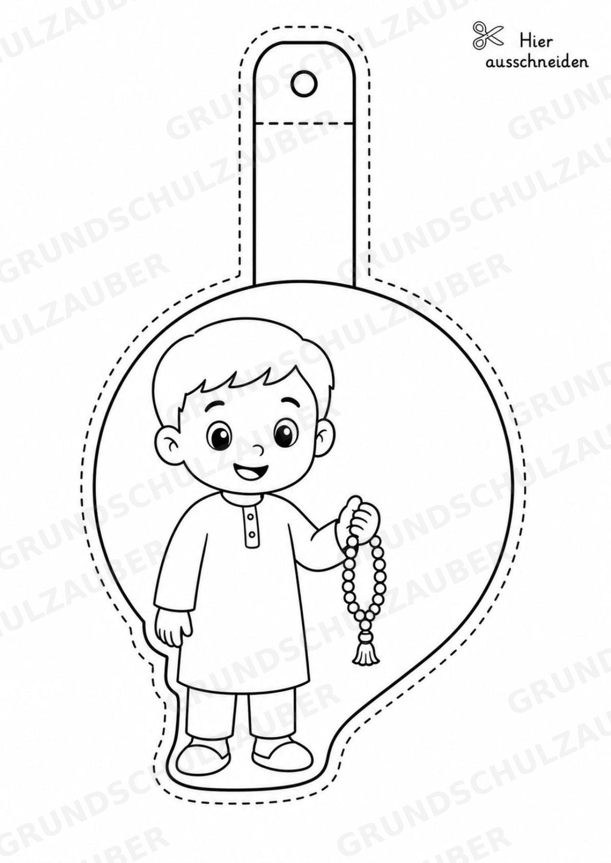 Islam – Fensterdeko – Basteln – Ausmalbild – Ausschneiden – 15 Vorlagen – Materialseite 11