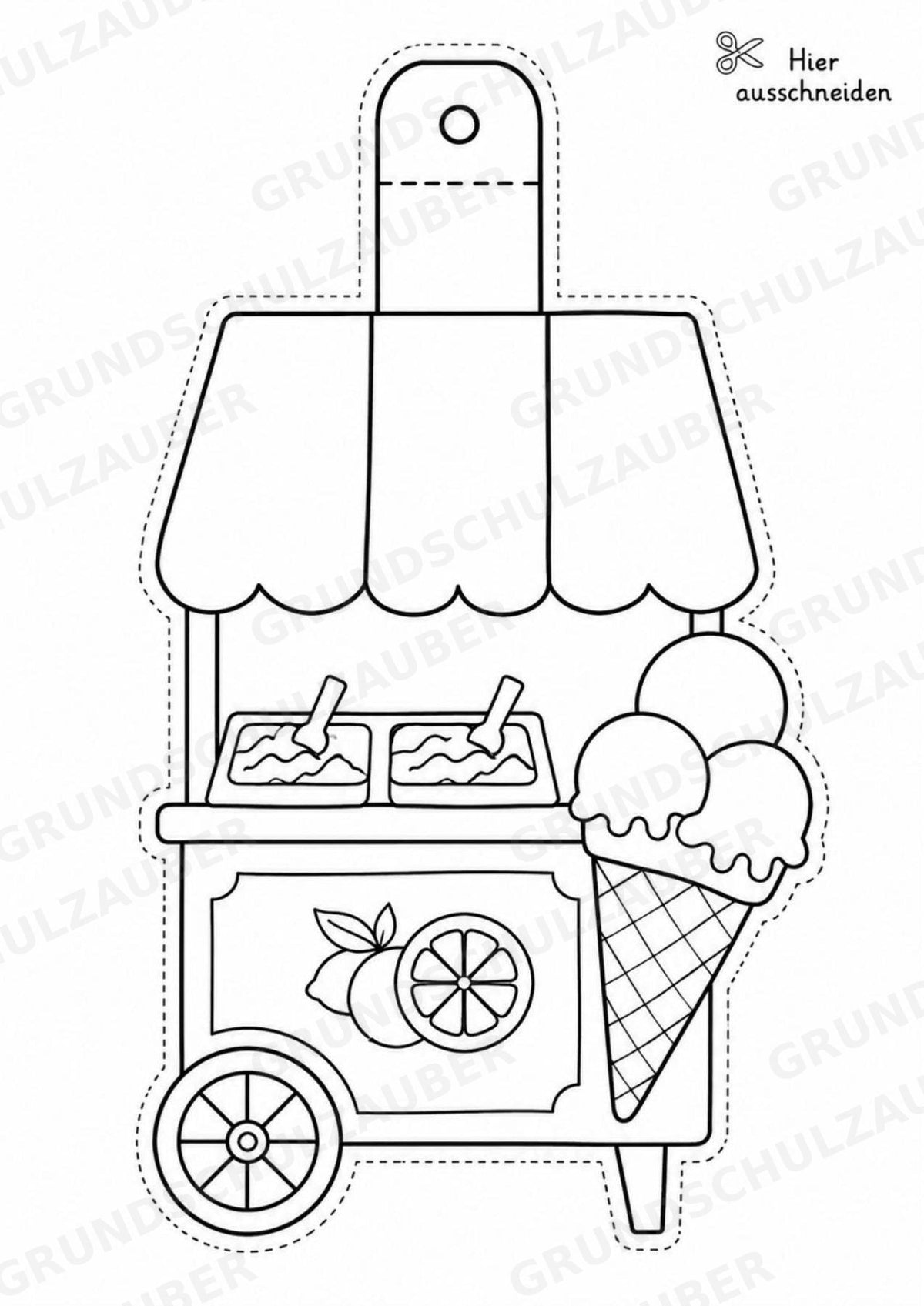Italien – Fensterdeko – Basteln – Ausmalbild – Ausschneiden – 15 Vorlagen – Materialseite 8