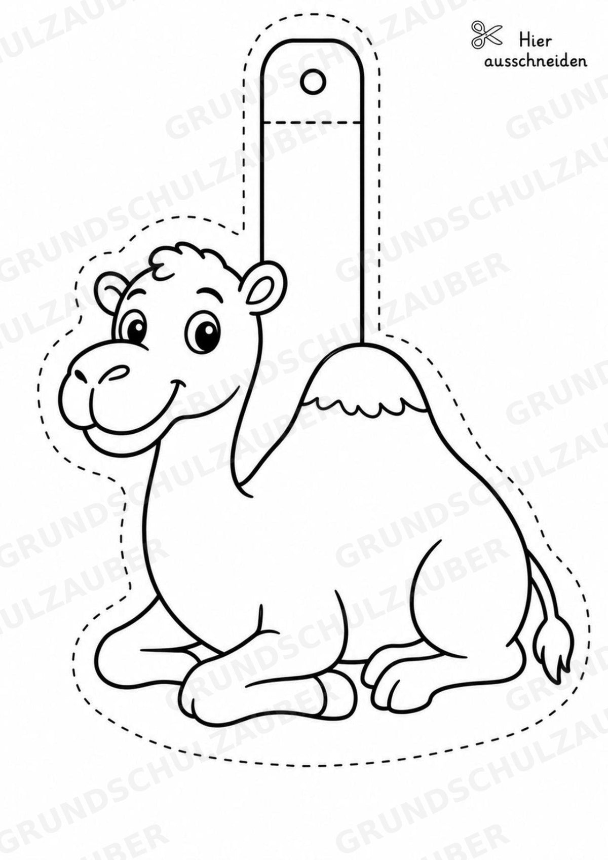 Kamel – Fensterdeko – Basteln – Ausmalbild – Ausschneiden – 15 Vorlagen – Materialseite 3