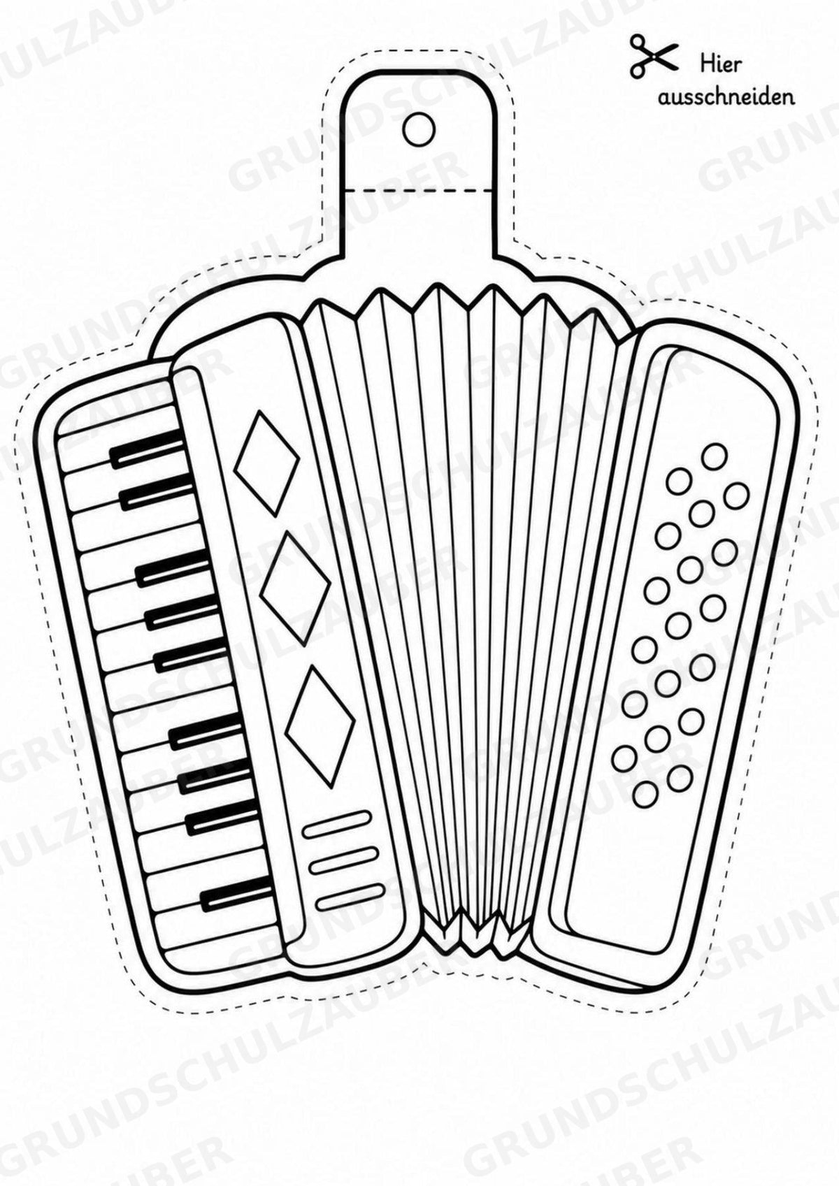 Karneval – Fensterdeko – Basteln – Ausmalbild – Ausschneiden – 15 Vorlagen – Materialseite 8