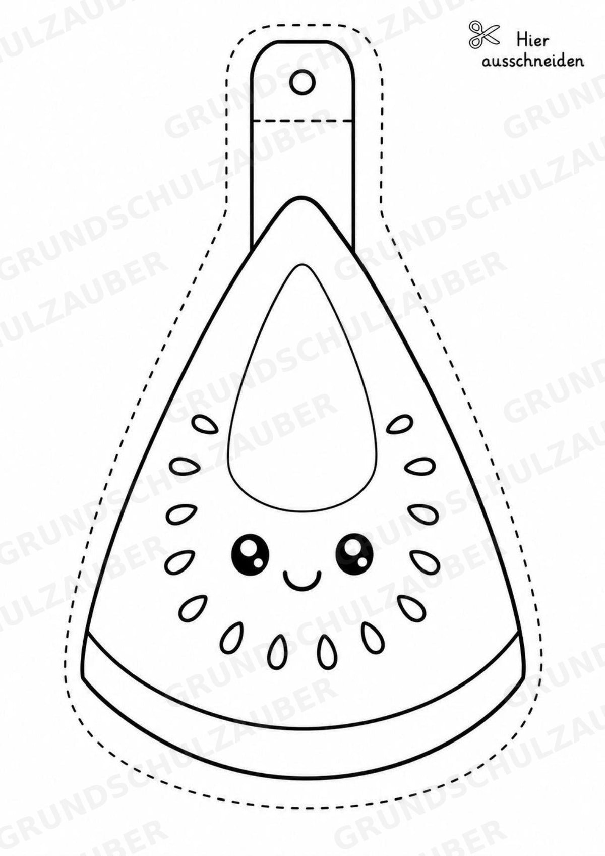 Kiwi – Fensterdeko – Basteln – Ausmalbild – Ausschneiden – 15 Vorlagen – Materialseite 4