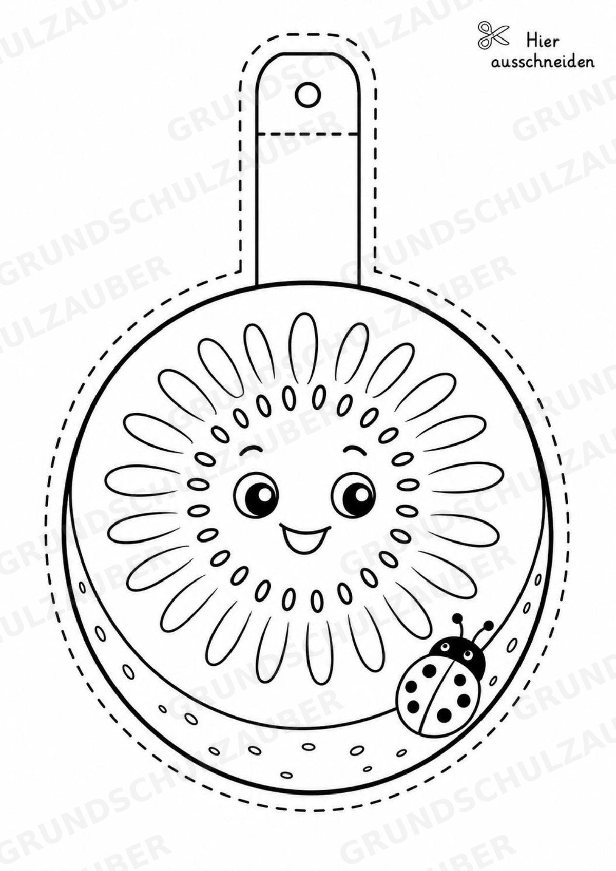 Kiwi – Fensterdeko – Basteln – Ausmalbild – Ausschneiden – 15 Vorlagen – Materialseite 13