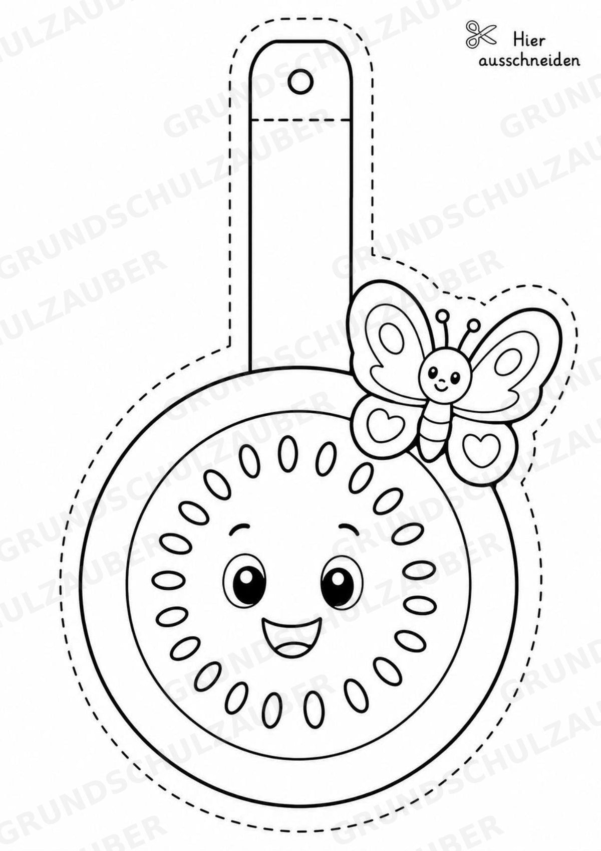 Kiwi – Fensterdeko – Basteln – Ausmalbild – Ausschneiden – 15 Vorlagen – Materialseite 14