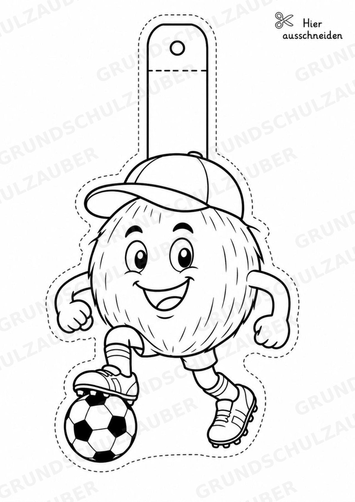Kokosnuss – Fensterdeko – Basteln – Ausmalbild – Ausschneiden – 15 Vorlagen – Materialseite 8