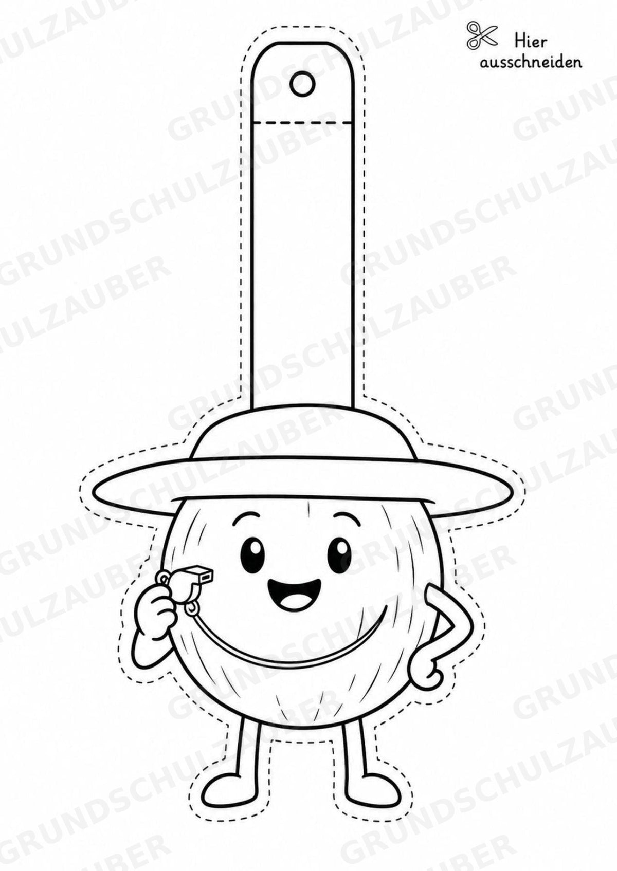 Kokosnuss – Fensterdeko – Basteln – Ausmalbild – Ausschneiden – 15 Vorlagen – Materialseite 10