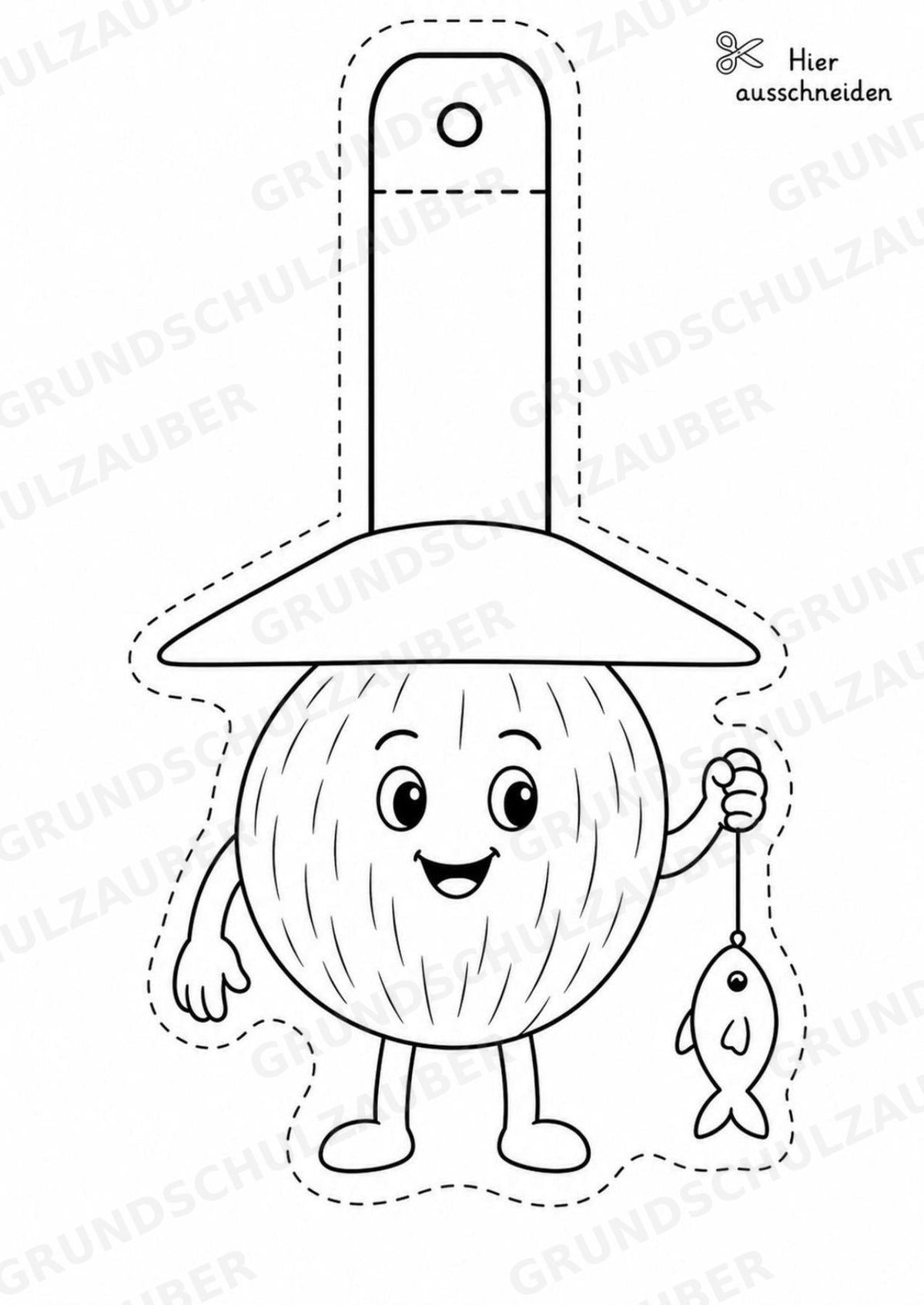 Kokosnuss – Fensterdeko – Basteln – Ausmalbild – Ausschneiden – 15 Vorlagen – Materialseite 13