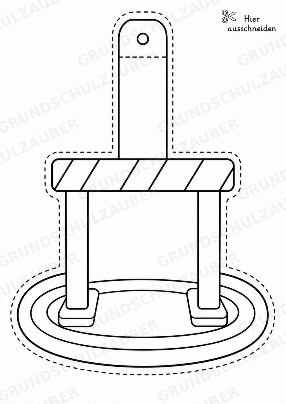 Leichtathletik – Fensterdeko – Basteln – Ausmalbild – Ausschneiden – 15 Vorlagen – Materialseite 5