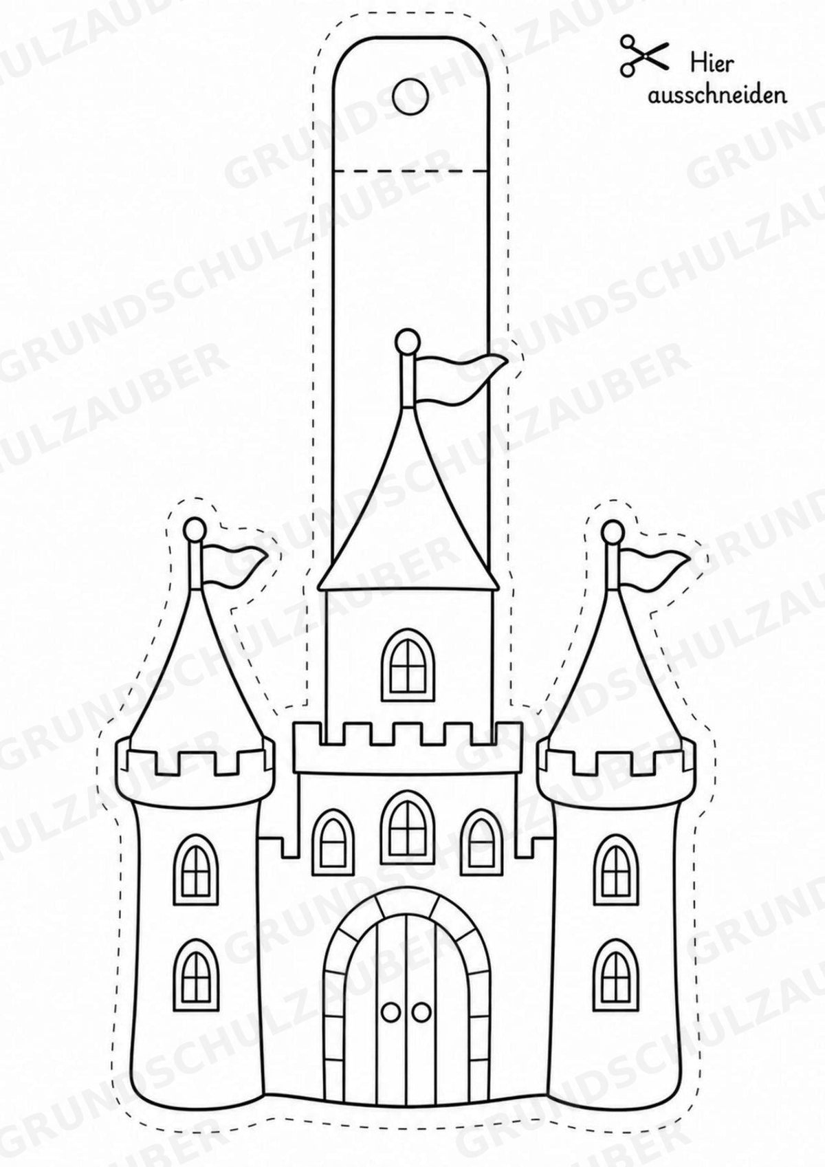 Märchen – Fensterdeko – Basteln – Ausmalbild – Ausschneiden – 15 Vorlagen – Materialseite 4