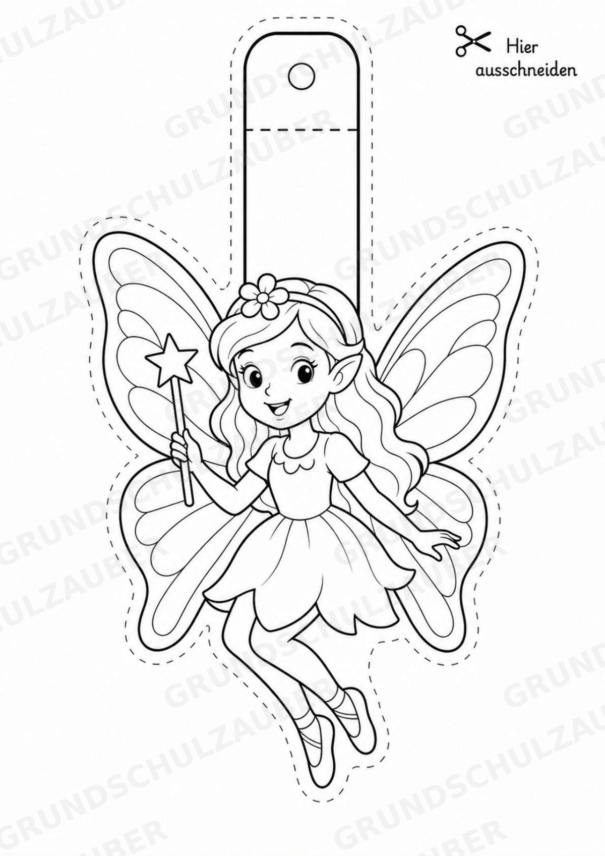 Märchen – Fensterdeko – Basteln – Ausmalbild – Ausschneiden – 15 Vorlagen – Materialseite 6