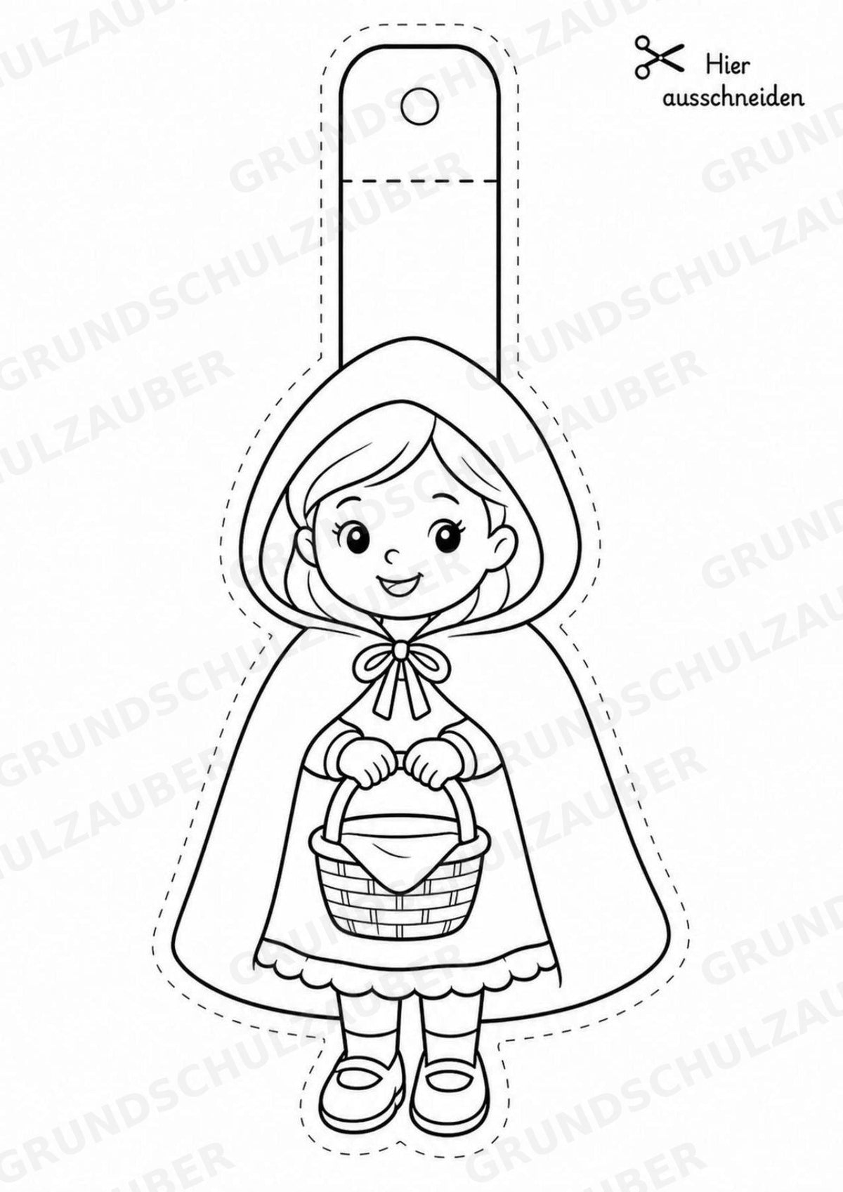 Märchen – Fensterdeko – Basteln – Ausmalbild – Ausschneiden – 15 Vorlagen – Materialseite 14