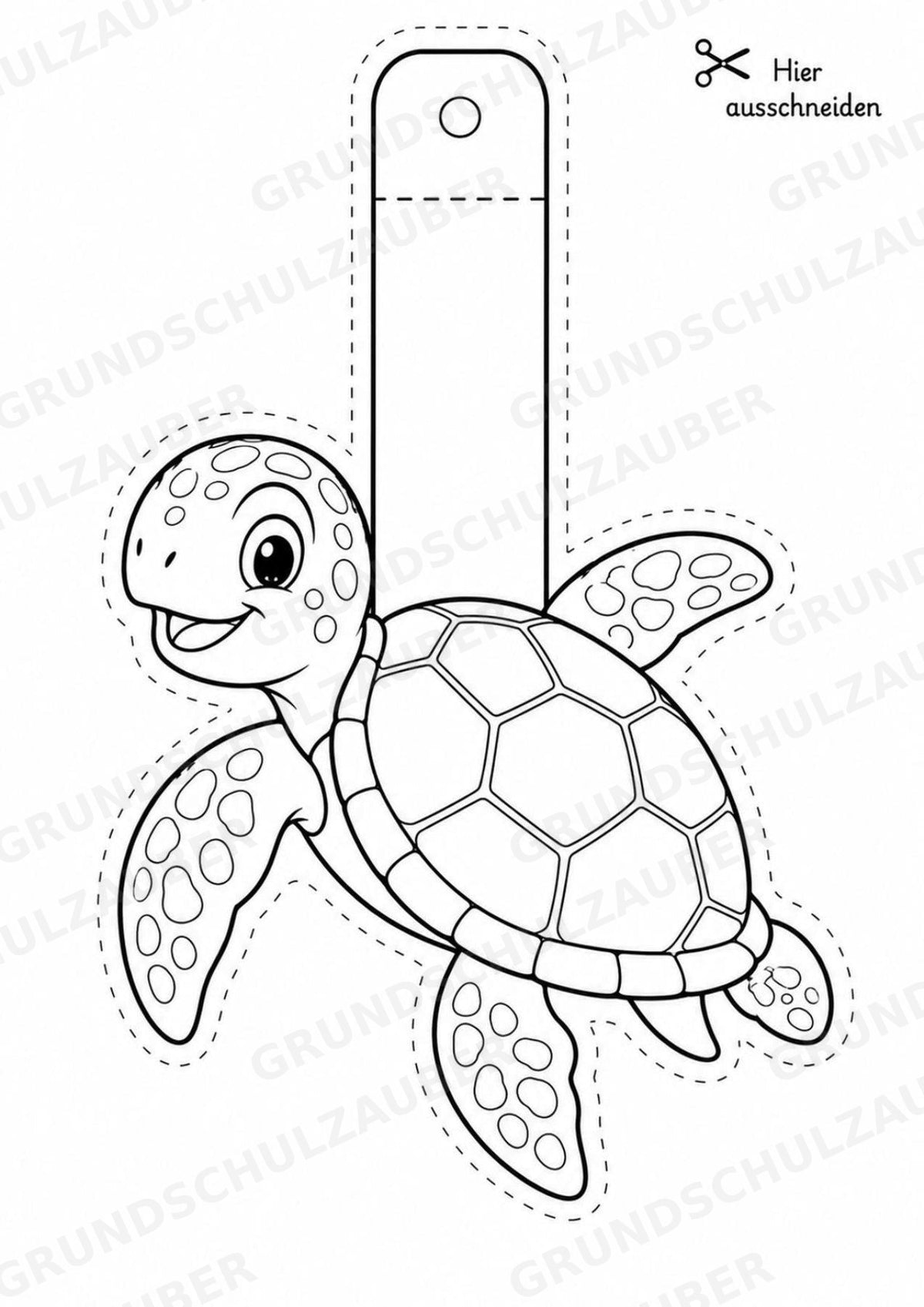 Meerestiere – Fensterdeko – Basteln – Ausmalbild – Ausschneiden – 15 Vorlagen – Materialseite 3