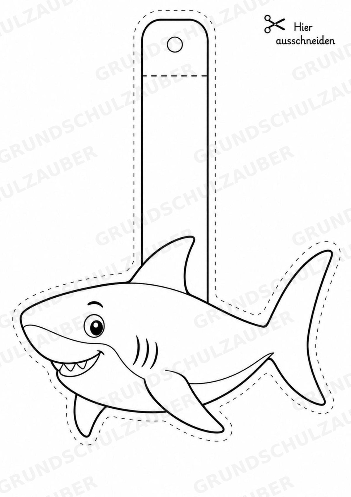 Meerestiere – Fensterdeko – Basteln – Ausmalbild – Ausschneiden – 15 Vorlagen – Materialseite 7