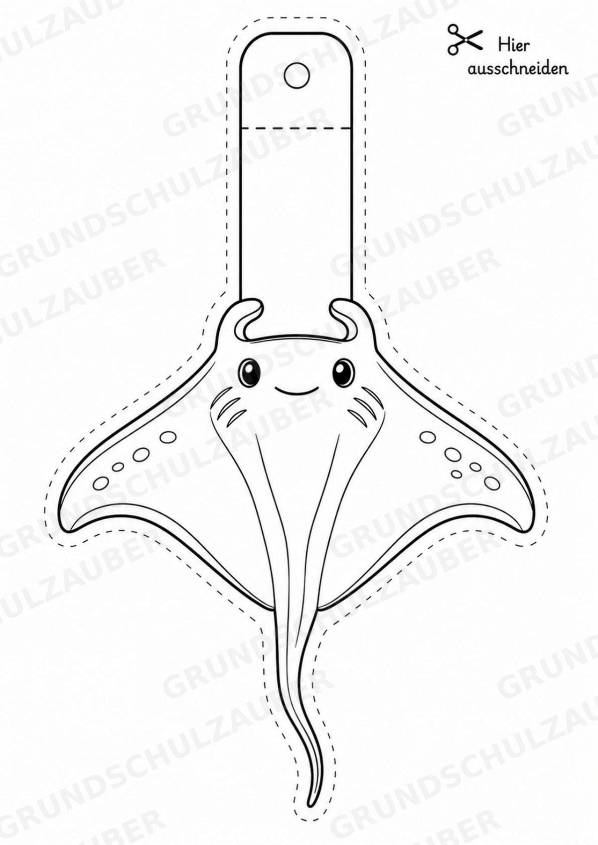 Meerestiere – Fensterdeko – Basteln – Ausmalbild – Ausschneiden – 15 Vorlagen – Materialseite 13