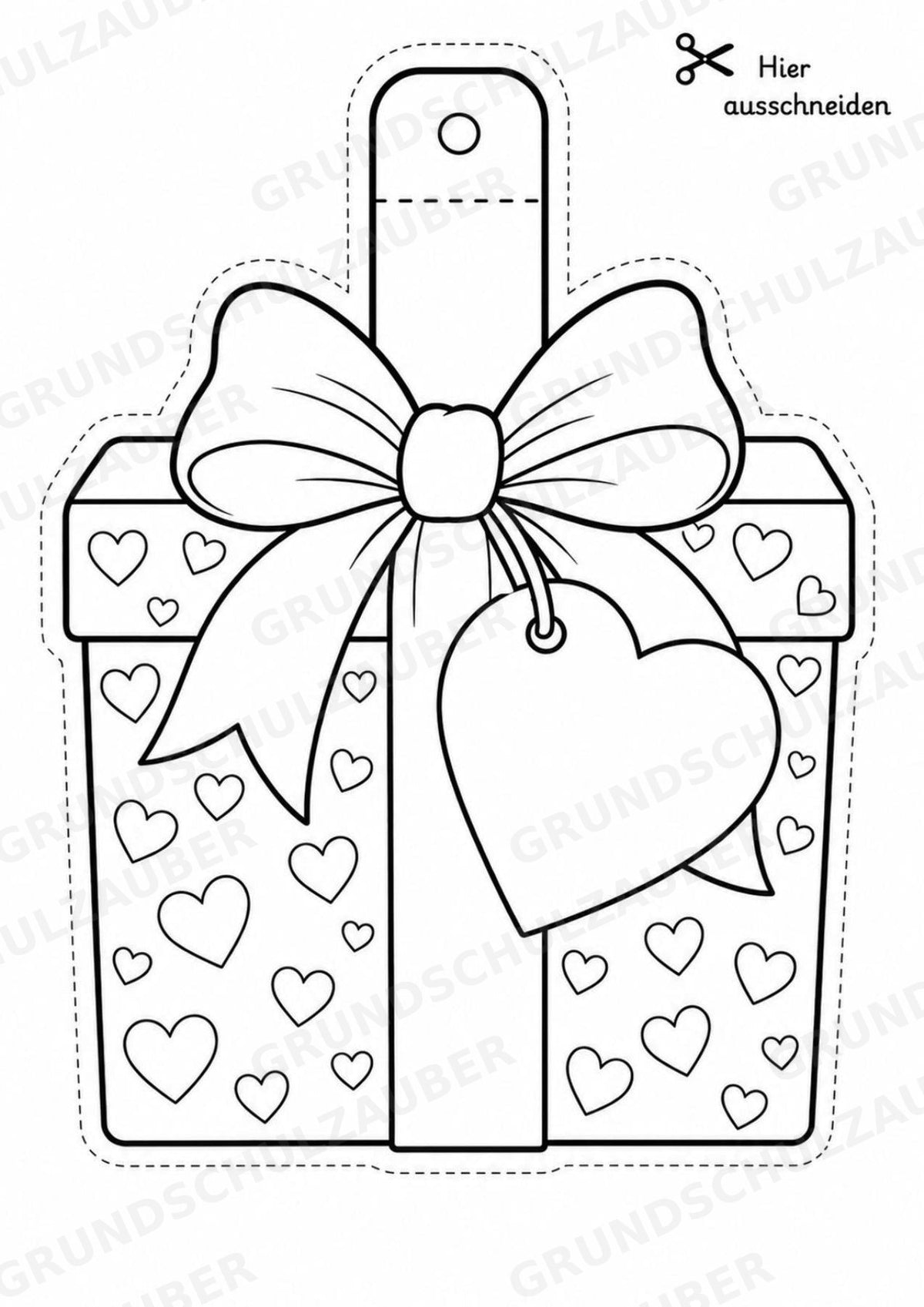 Muttertag – Fensterdeko – Basteln – Ausmalbild – Ausschneiden – 15 Vorlagen – Materialseite 10