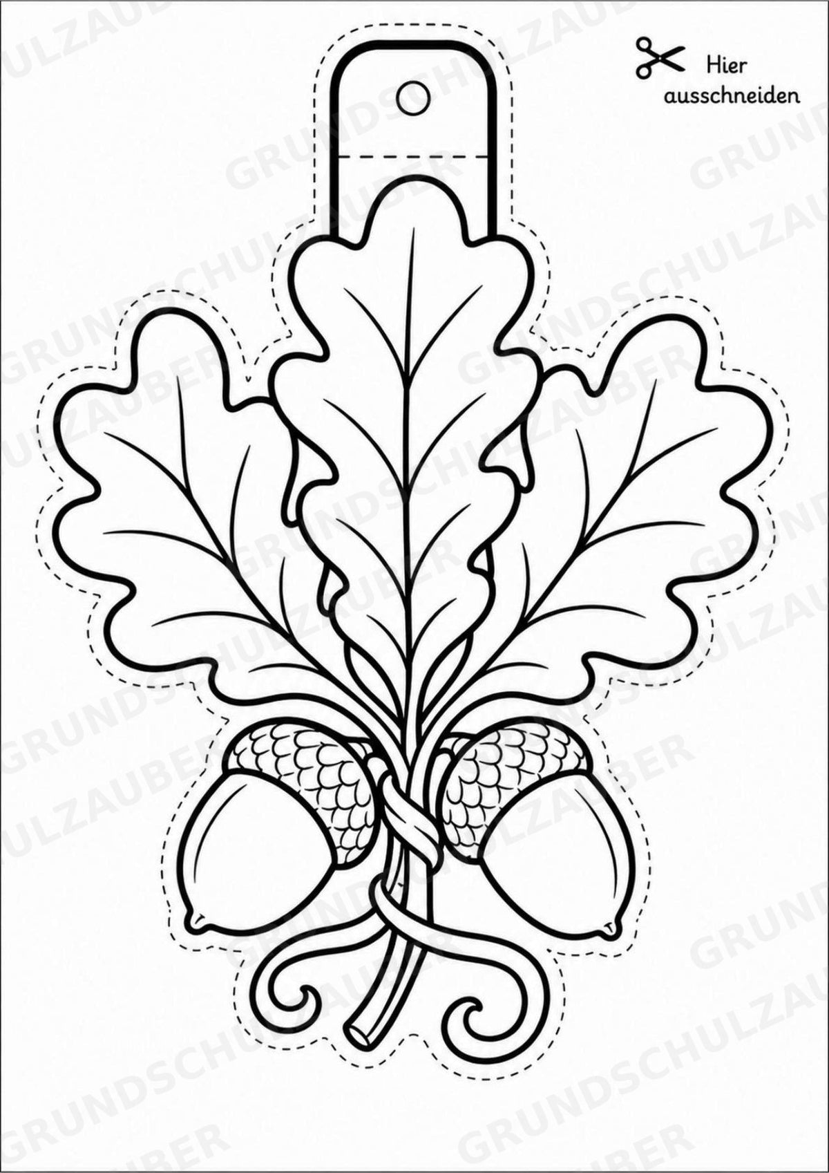 Natur – Fensterdeko – Basteln – Ausmalbild – Ausschneiden – 15 Vorlagen – Materialseite 10