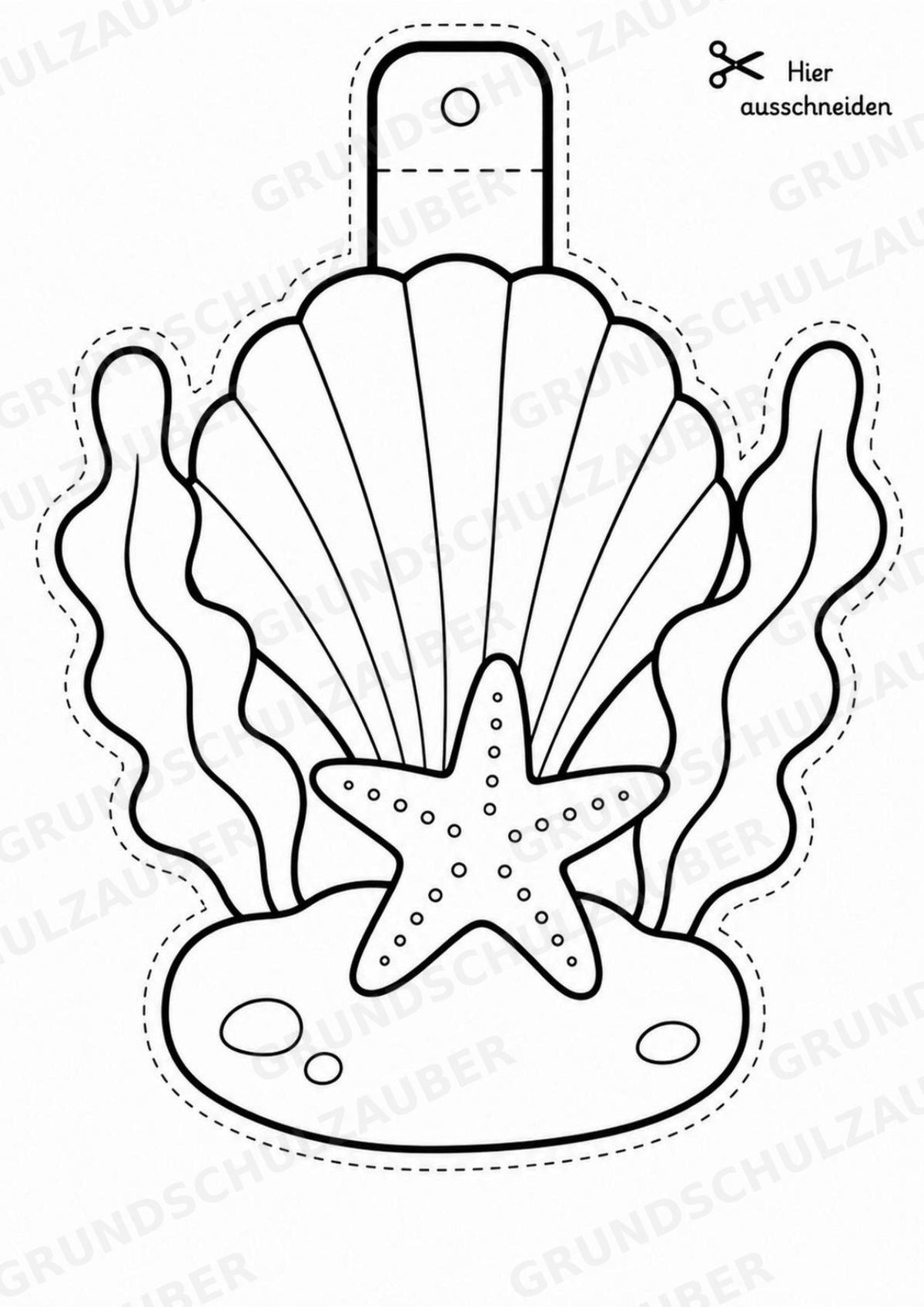 Natur – Fensterdeko – Basteln – Ausmalbild – Ausschneiden – 15 Vorlagen – Materialseite 15