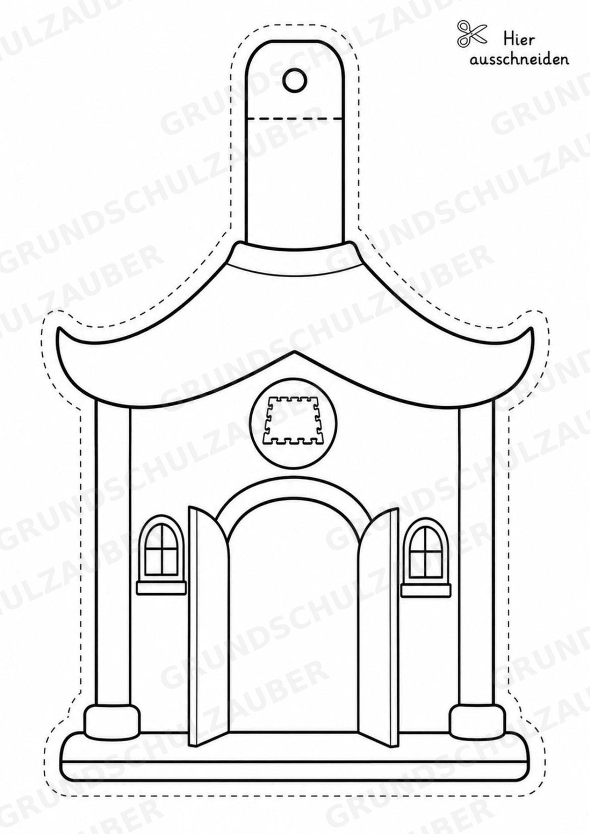 Ninja – Fensterdeko – Basteln – Ausmalbild – Ausschneiden – 15 Vorlagen – Materialseite 5
