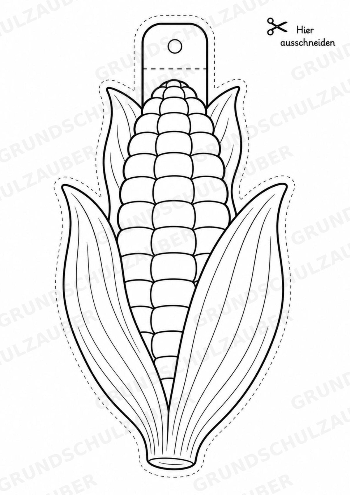Obst und Gemüse – Fensterdeko – Basteln – Ausmalbild – Ausschneiden – 15 Vorlagen – Materialseite 9