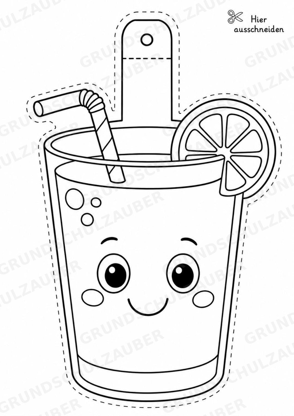 Orange – Fensterdeko – Basteln – Ausmalbild – Ausschneiden – 15 Vorlagen – Materialseite 6