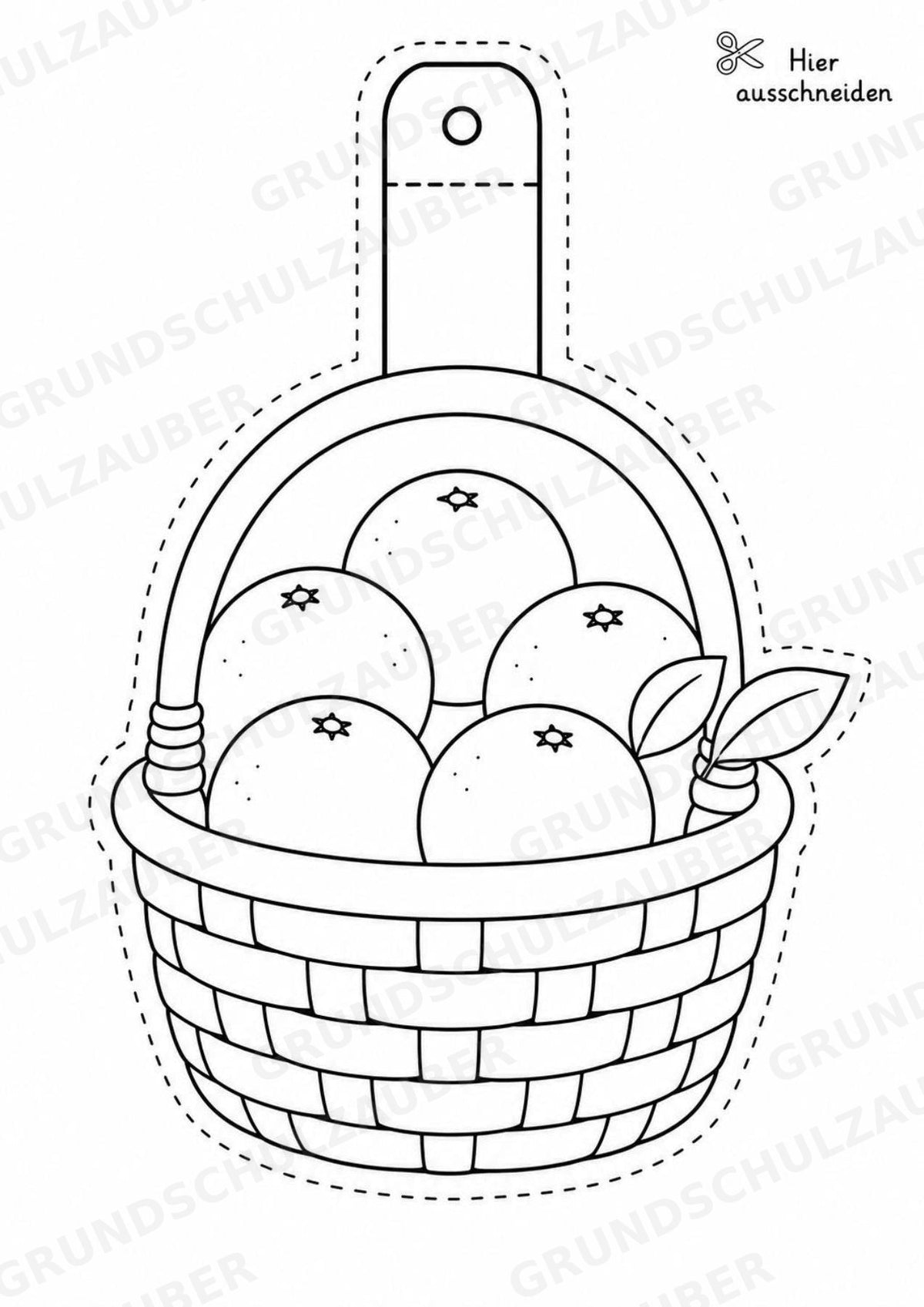 Orange – Fensterdeko – Basteln – Ausmalbild – Ausschneiden – 15 Vorlagen – Materialseite 10